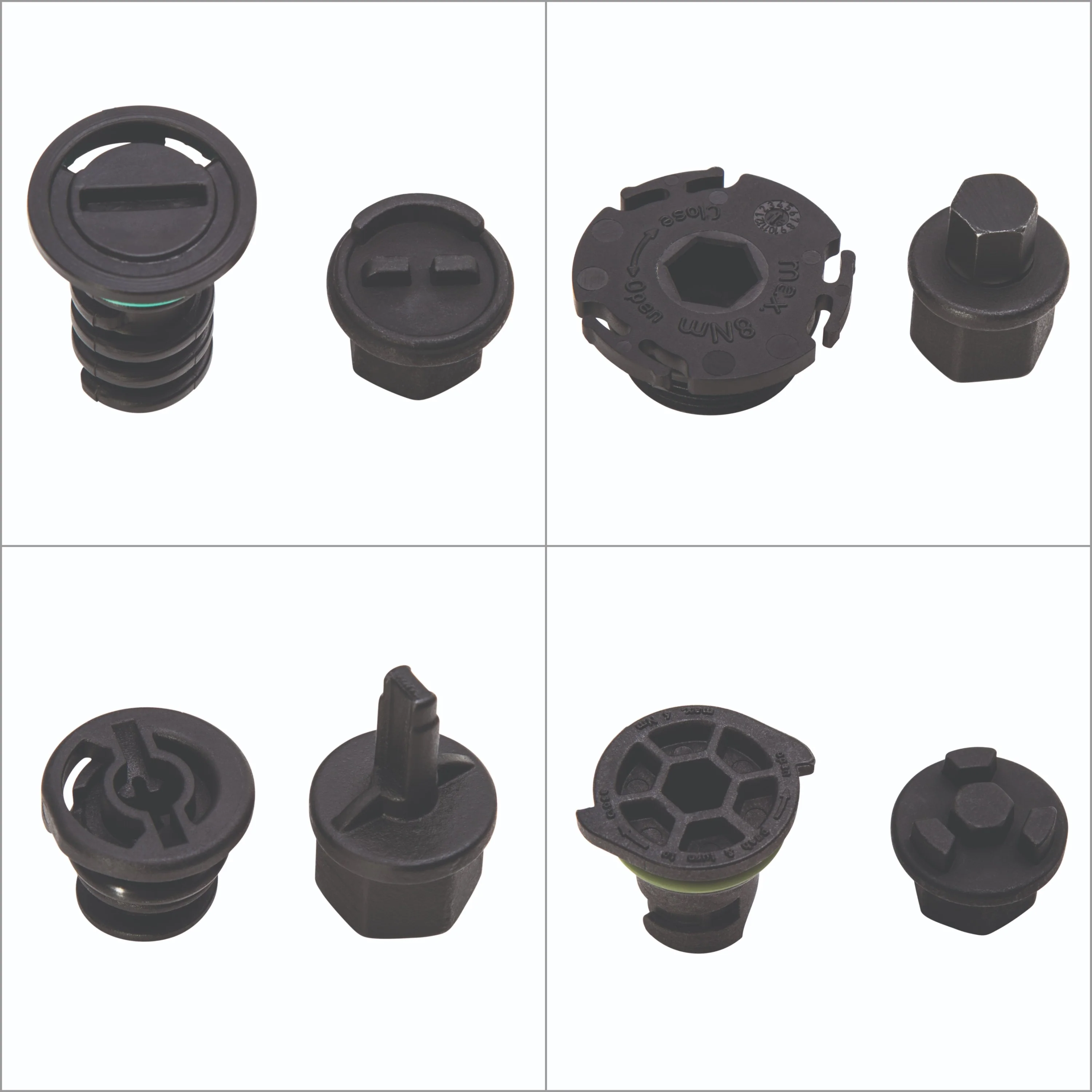 6-Piece Oil Drain Plug Wrench Kit for Installing and Removing Plastic Oil Drain Plugs and Bolts - Image 7