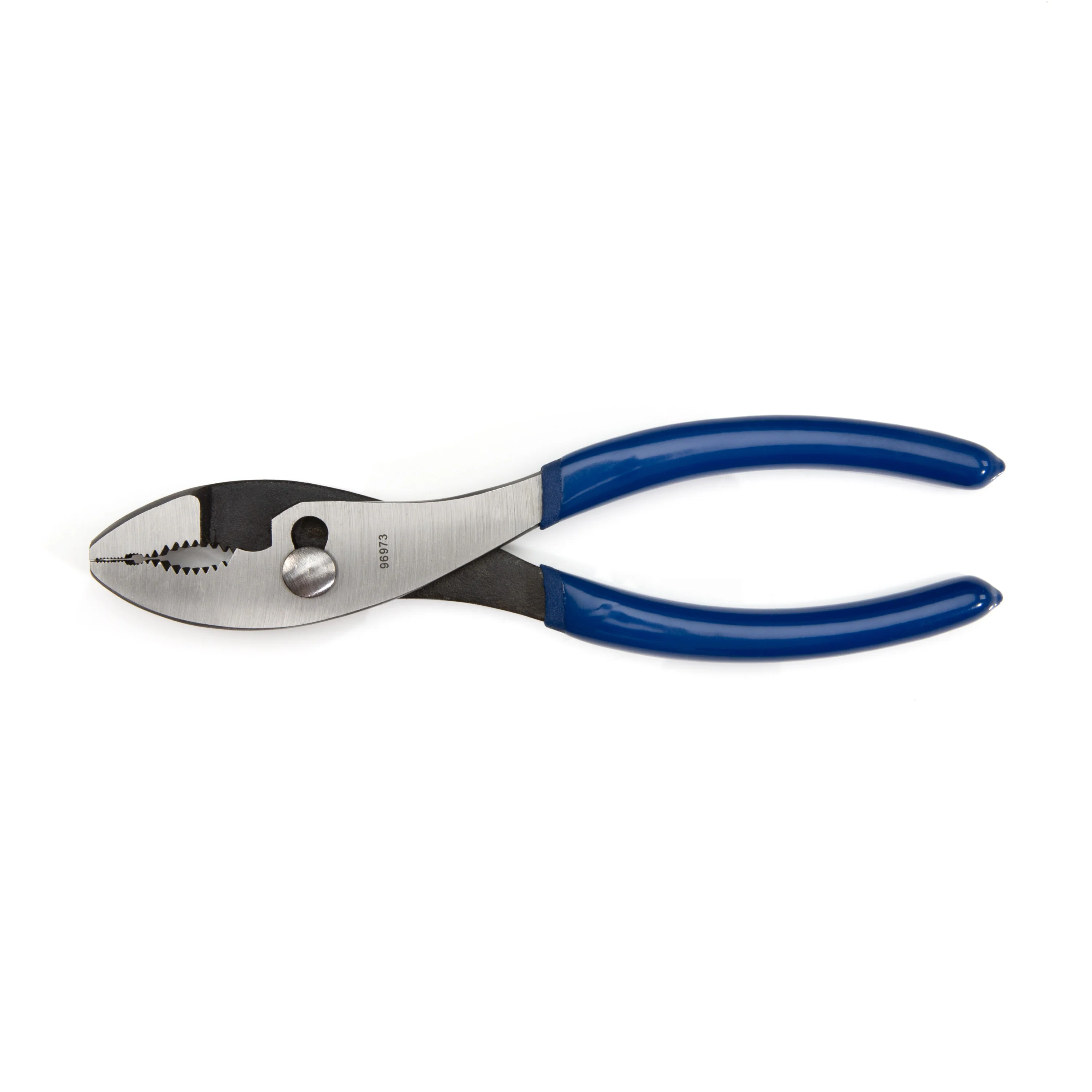 8-Inch Long Slip-Joint Pliers with Wire Cutter and Dual Layer Blue Grip - Image 2