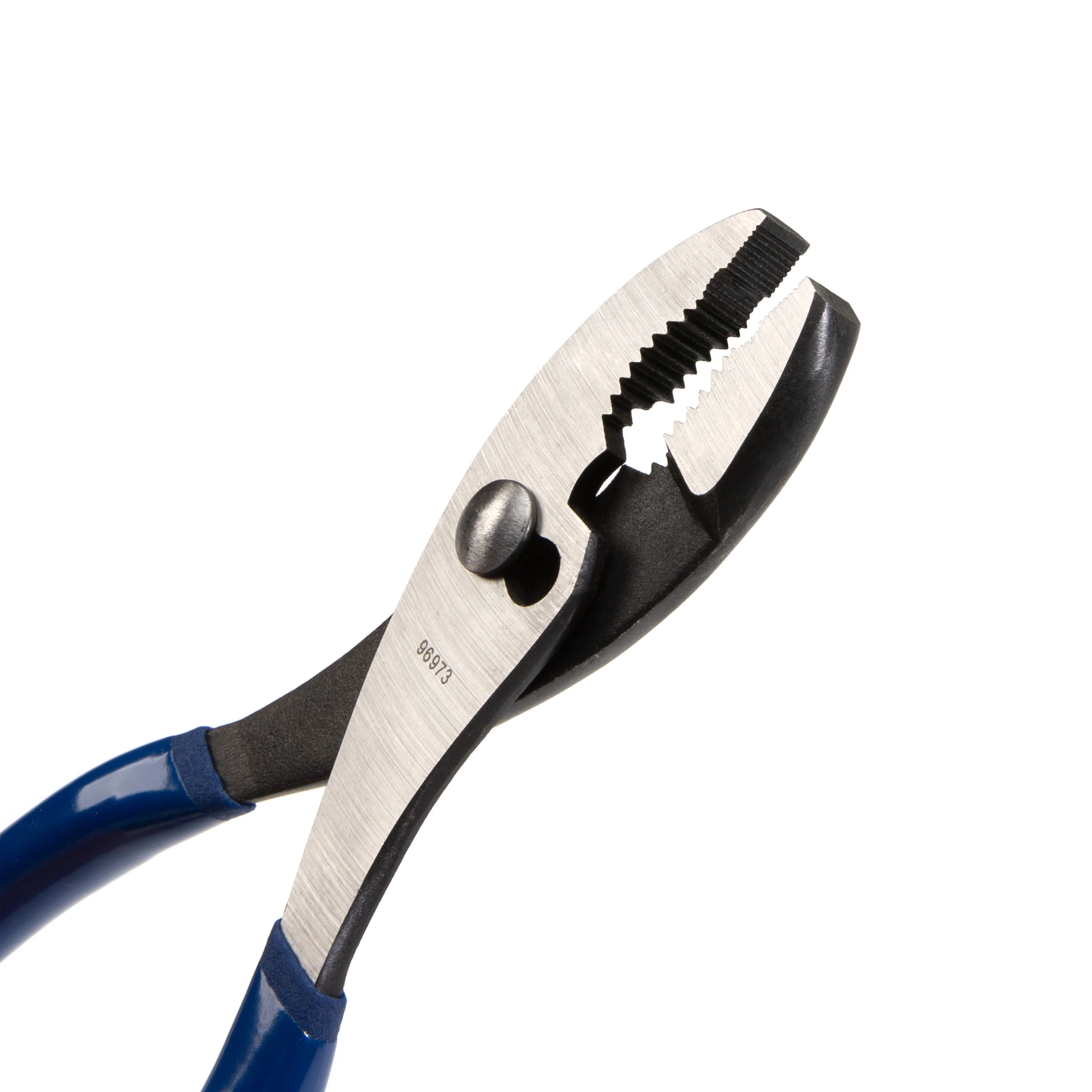 8-Inch Long Slip-Joint Pliers with Wire Cutter and Dual Layer Blue Grip - Image 4