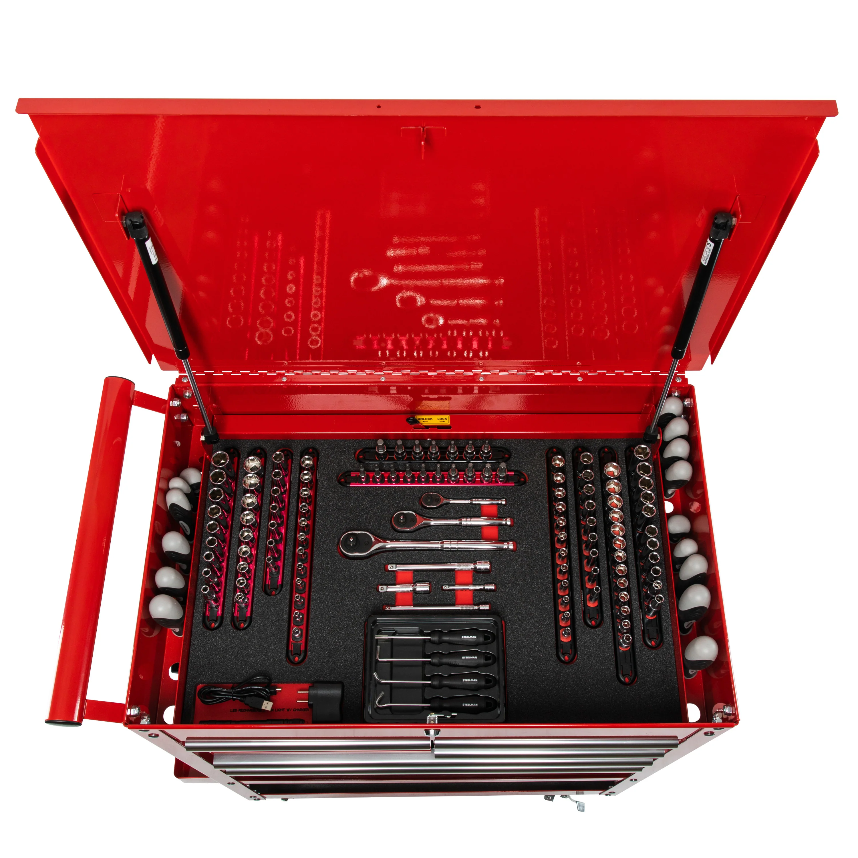 234-Piece Apprentice Automotive Technician 5-Drawer Tool Cart with Tools - Image 6
