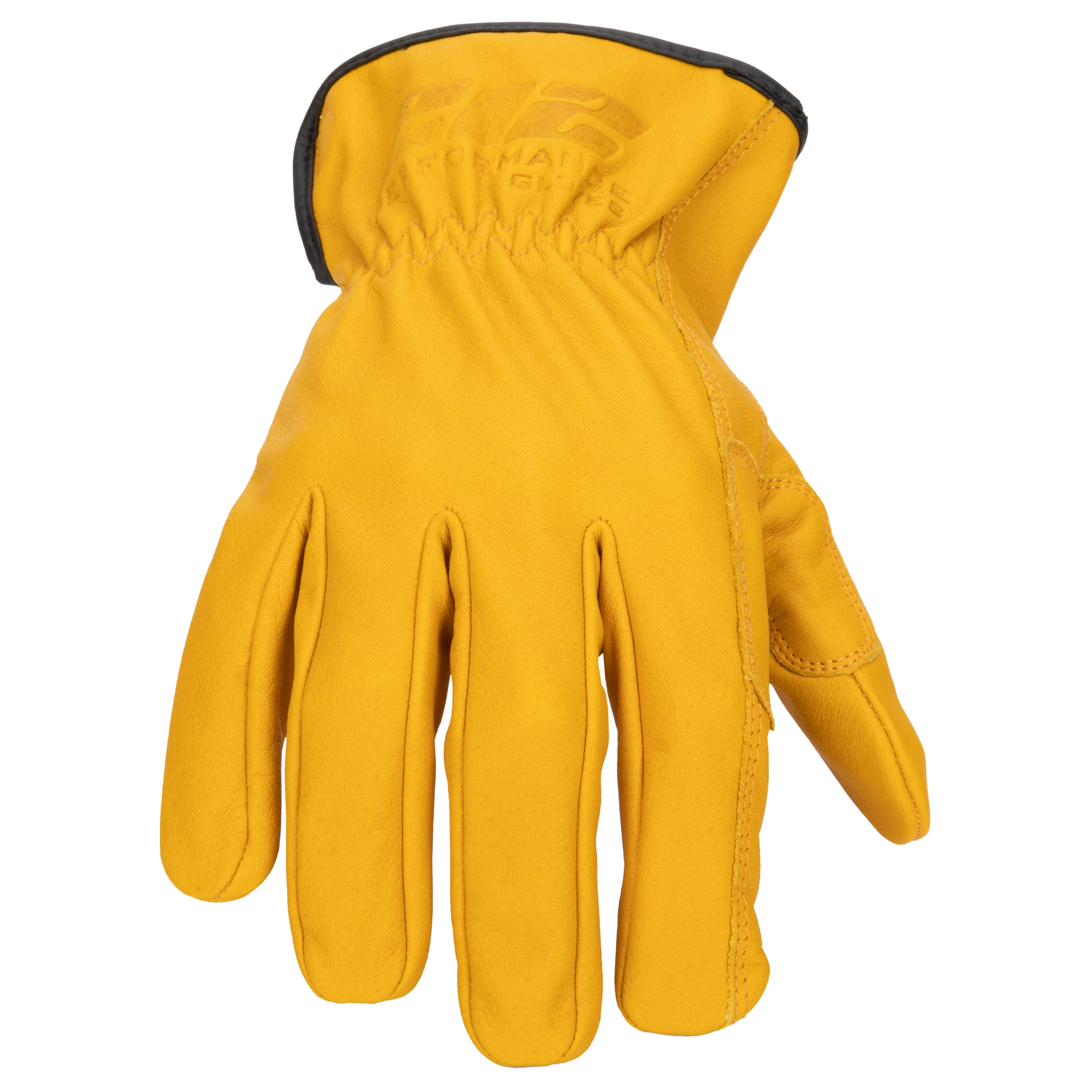 Arc Flash Cut and Liquid Resistant Treated Leather Driver Gloves (CAT 2, EN Level 5) in Golden Brown - Image 2