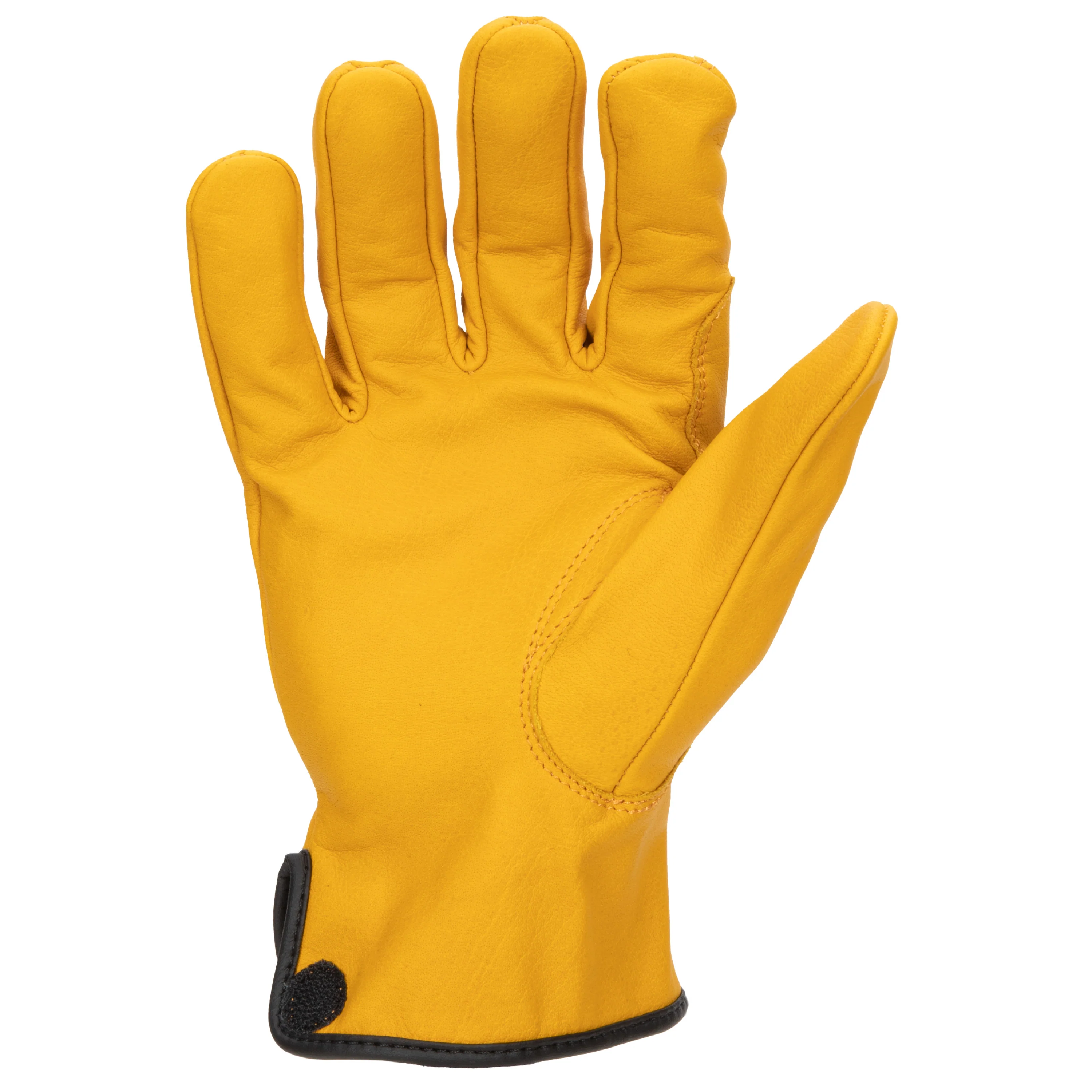 Arc Flash Cut and Liquid Resistant Treated Leather Driver Gloves (CAT 2, EN Level 5) in Golden Brown - Image 4