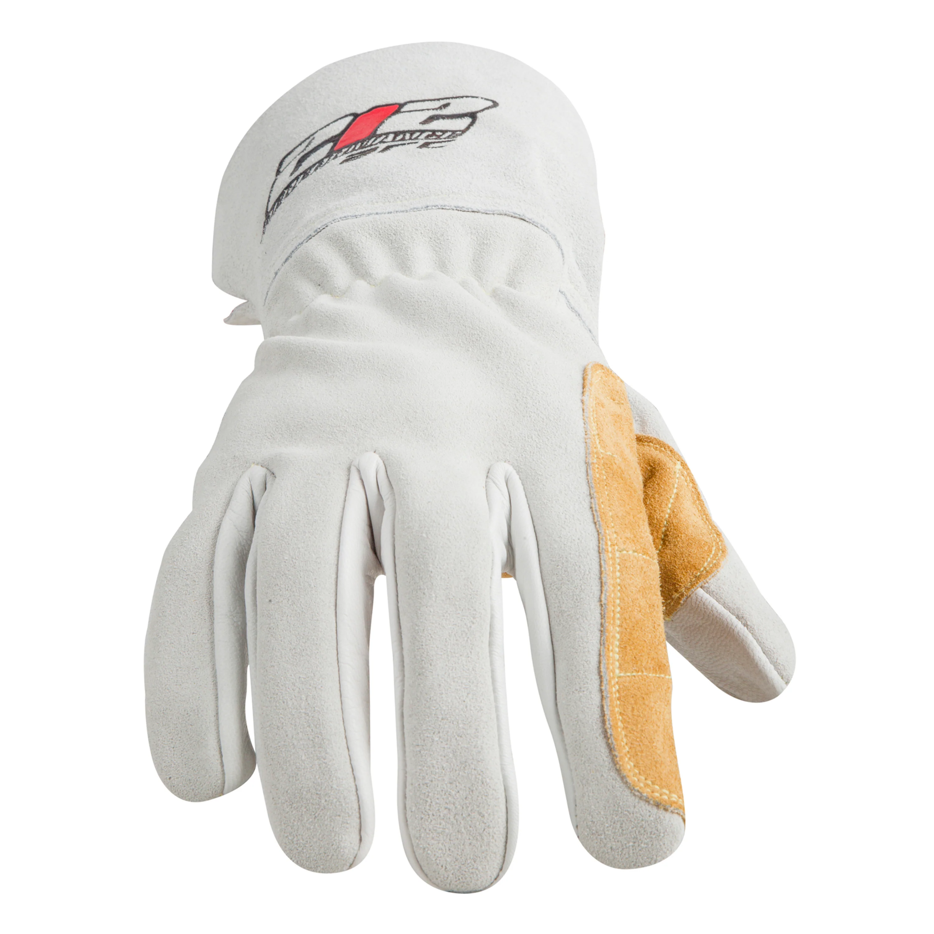 ARC Premium Stick Welding Gloves in White and Tan, GSA Compliant - Image 4