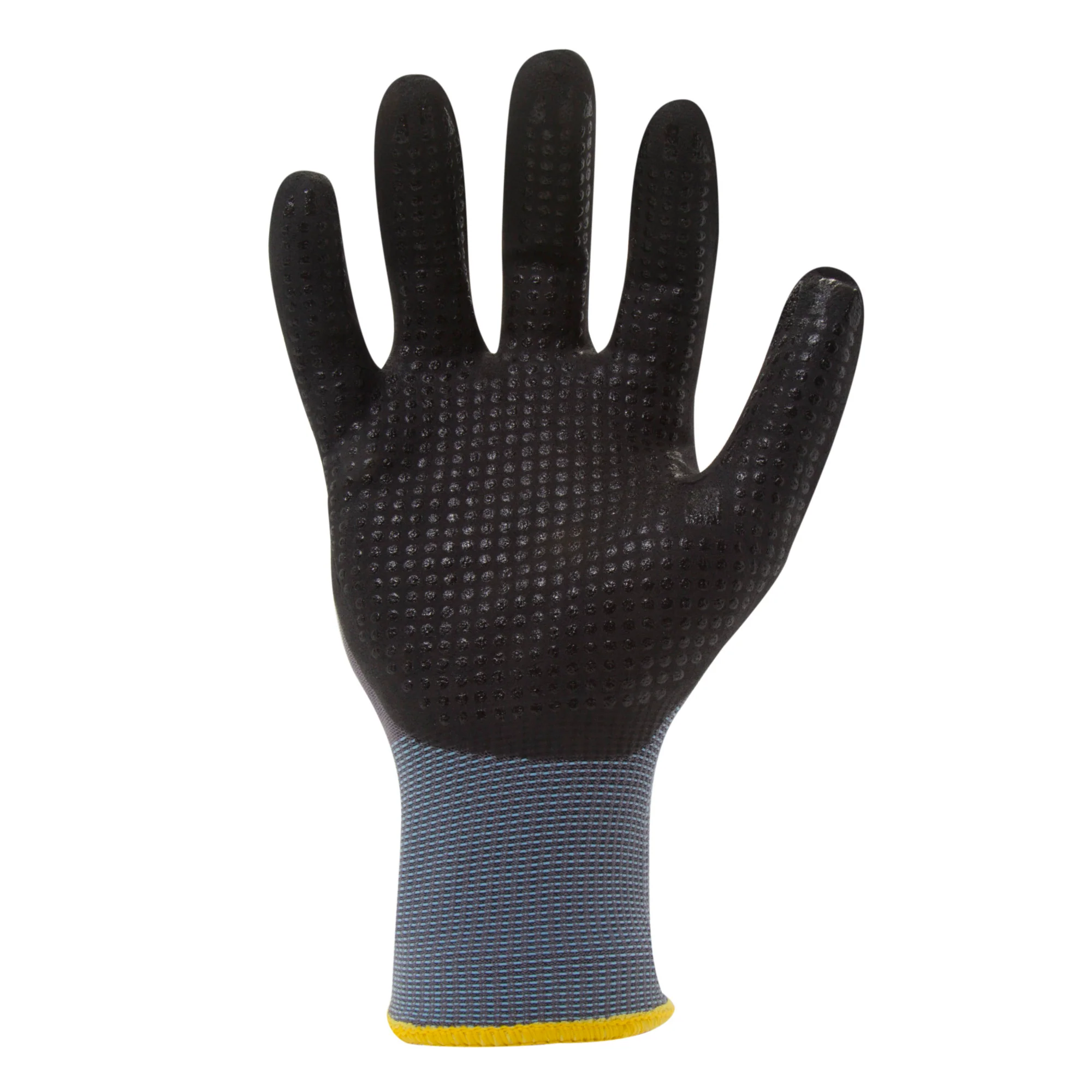 AX360 Dotted Grip Nitrile-dipped Work Gloves in Black and Gray - Image 4