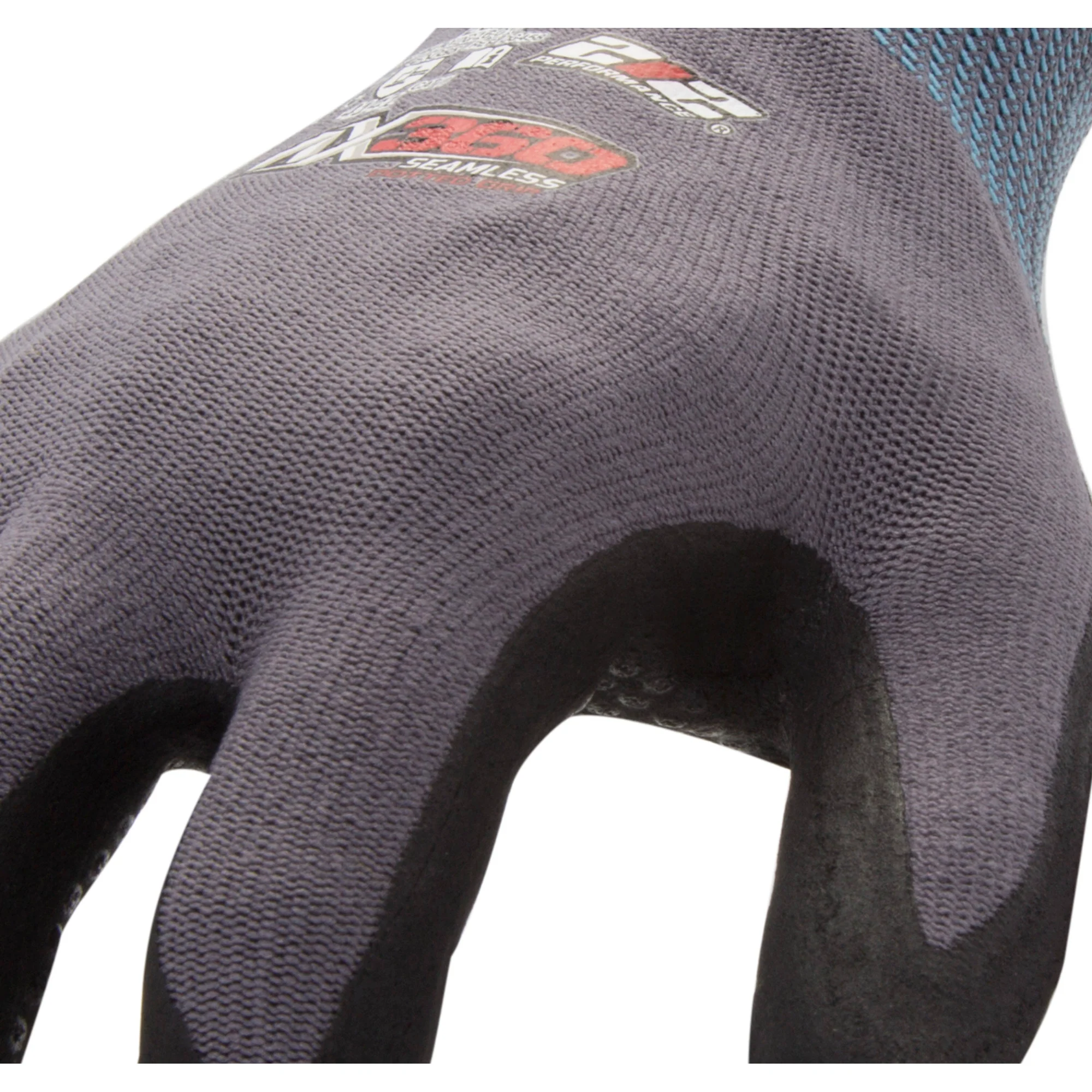 AX360 Dotted Grip Nitrile-dipped Work Gloves in Black and Gray - Image 5