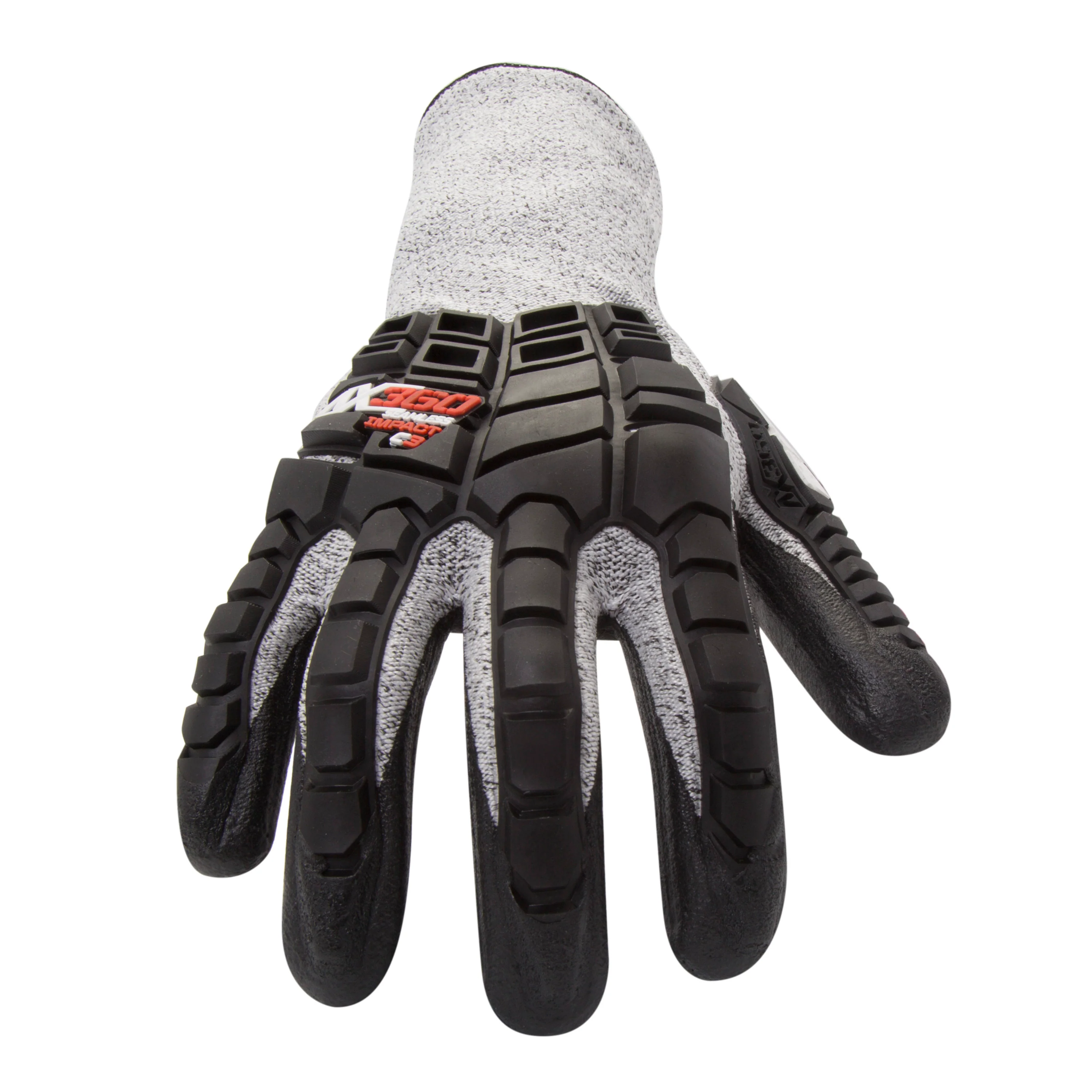 AX360 Impact Cut Resistant Gloves in Black and Gray (EN Level 3, ANSI A2) - Image 4