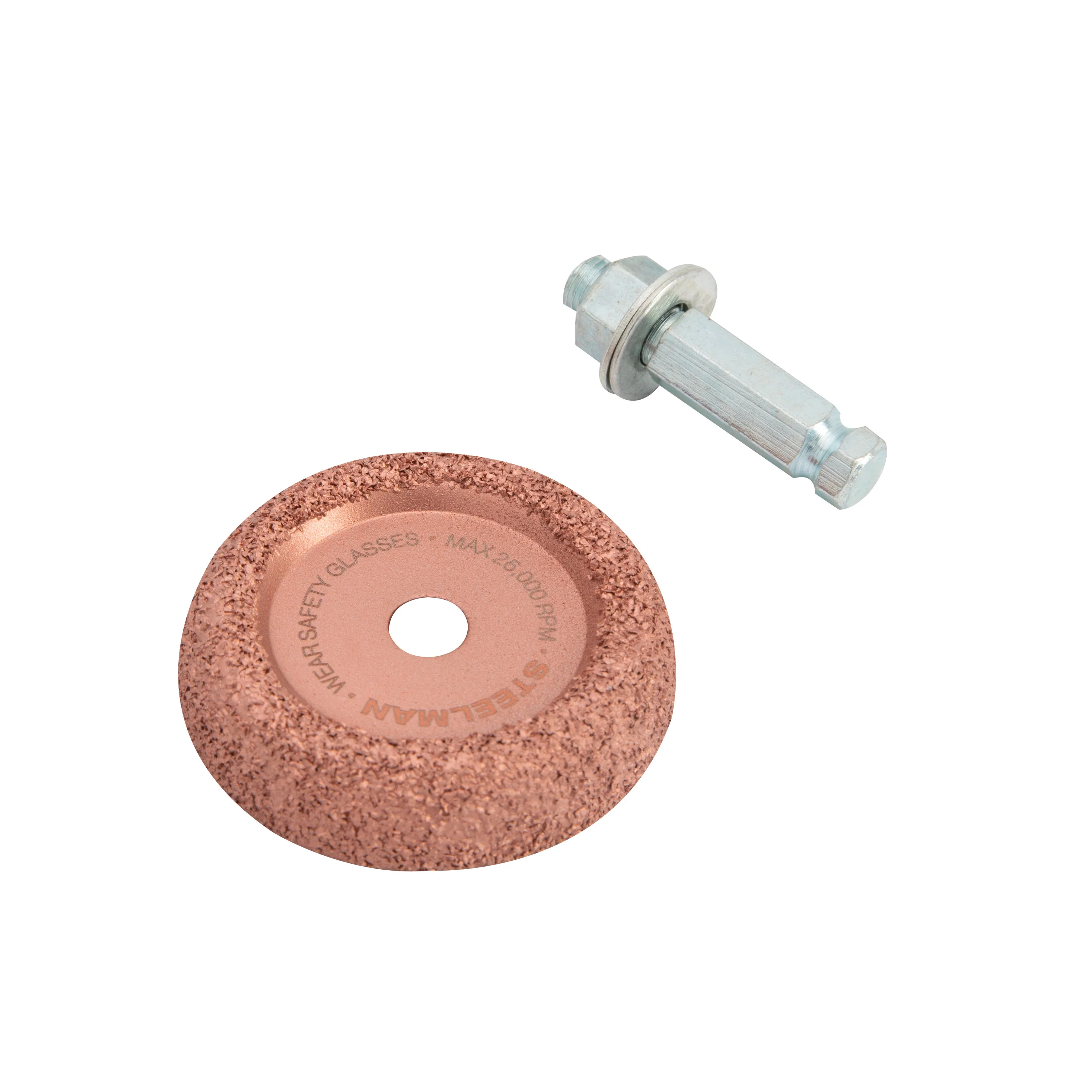 Tungsten Carbide Buffing and Abrasion Wheel with 3/8-Inch Hex Adapter for Low-Speed Tire Buffer - Image 4