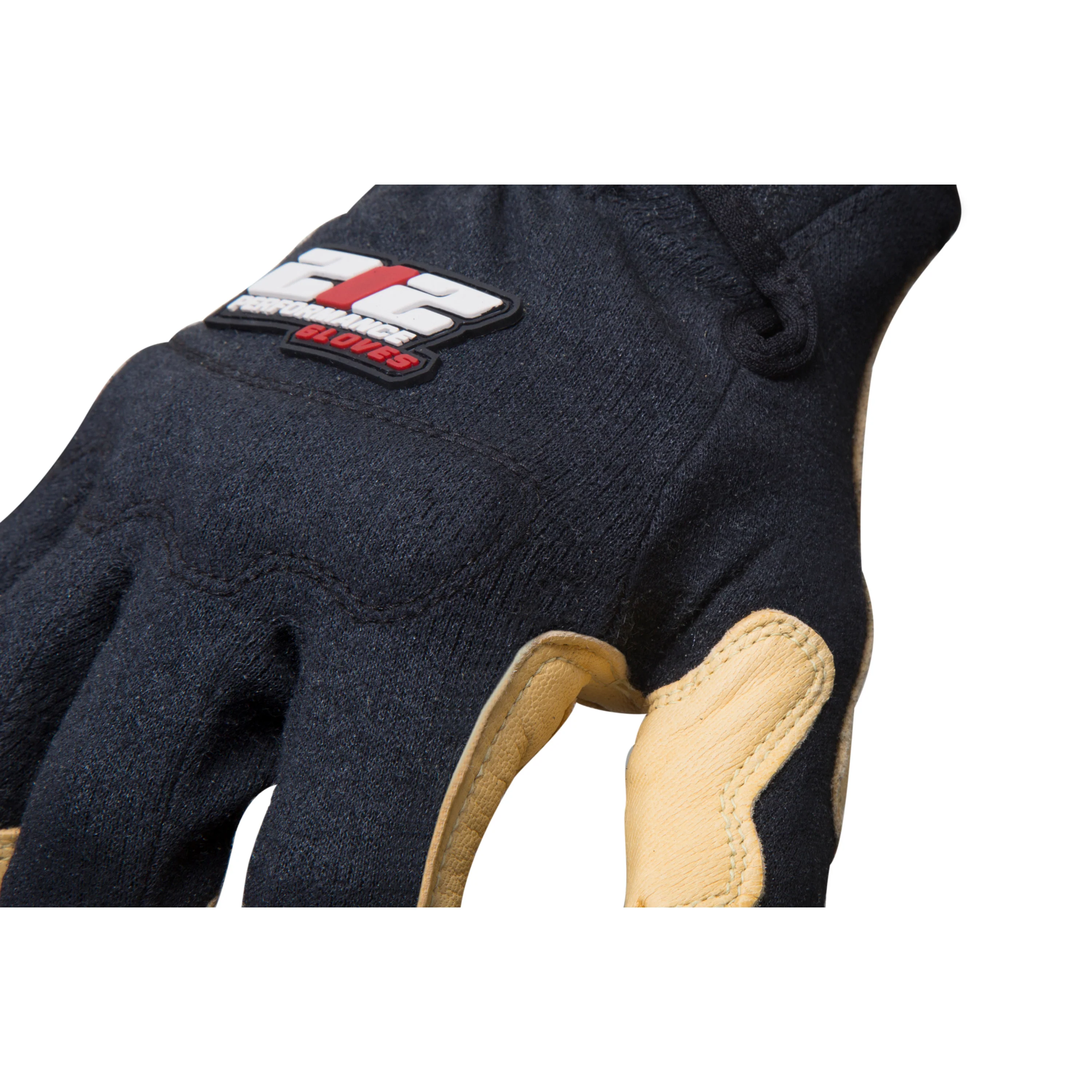 Fire Resistant Premium Leather Fabricator Gloves in Black and Tan - Image 5