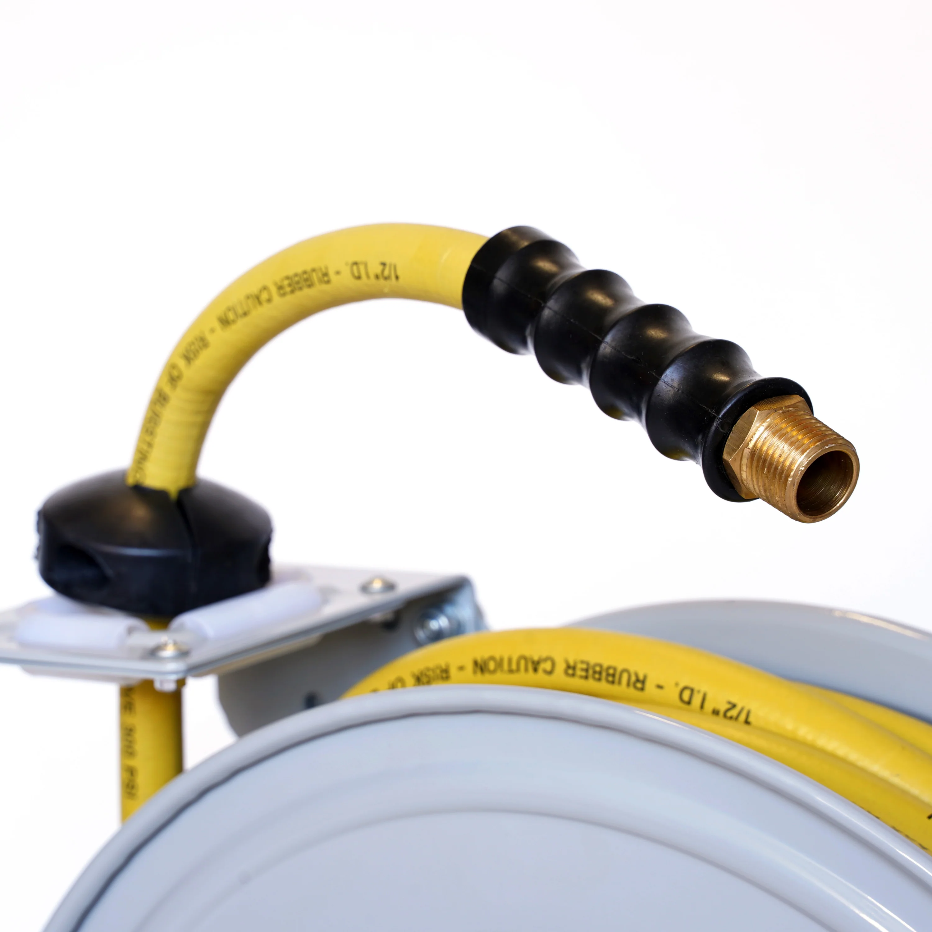 Enclosed Spring Garden Center Water / Pneumatic Hose Reel with 50-Foot 1/2-Inch ID Hose - Image 7