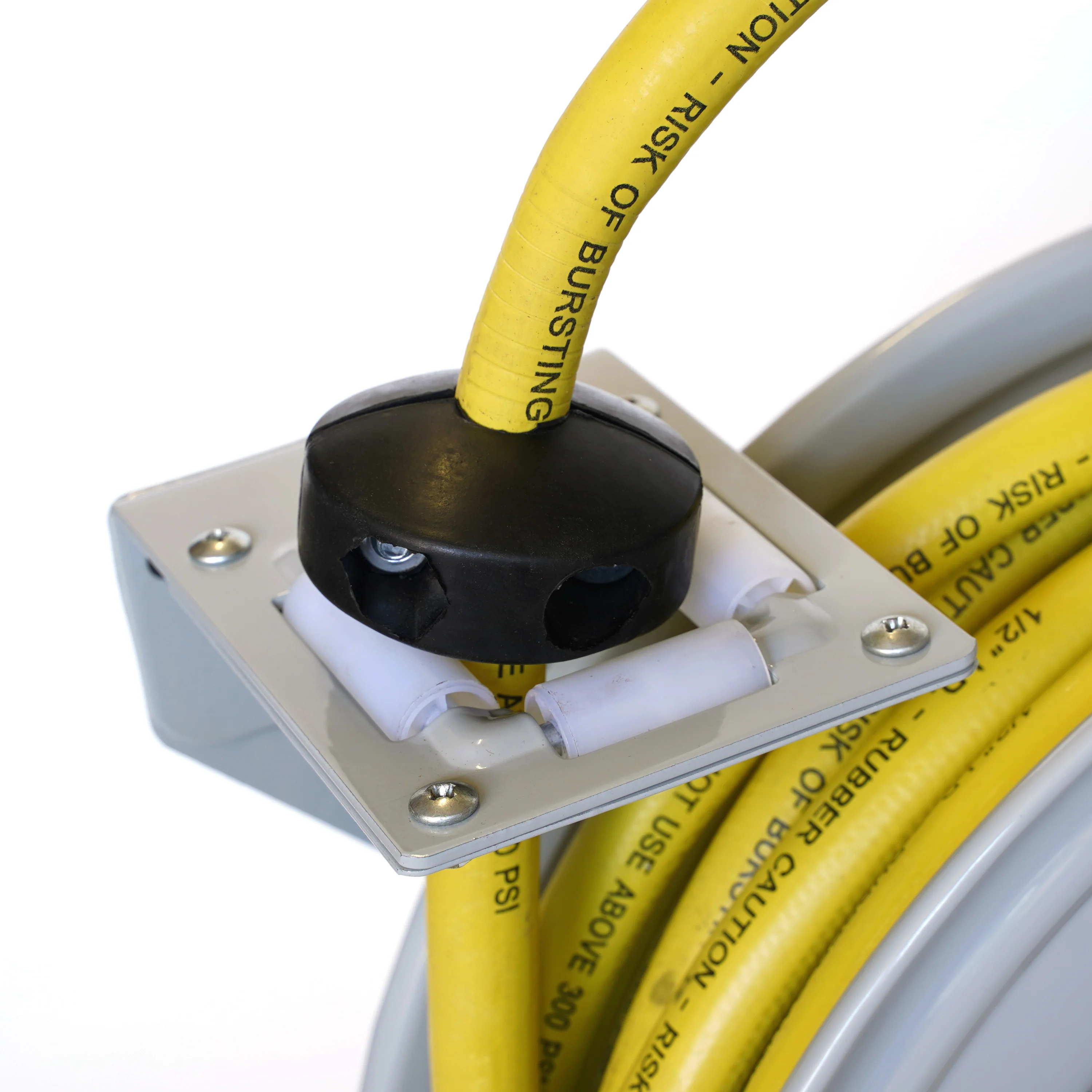 Enclosed Spring Garden Center Water / Pneumatic Hose Reel with 50-Foot 1/2-Inch ID Hose - Image 9