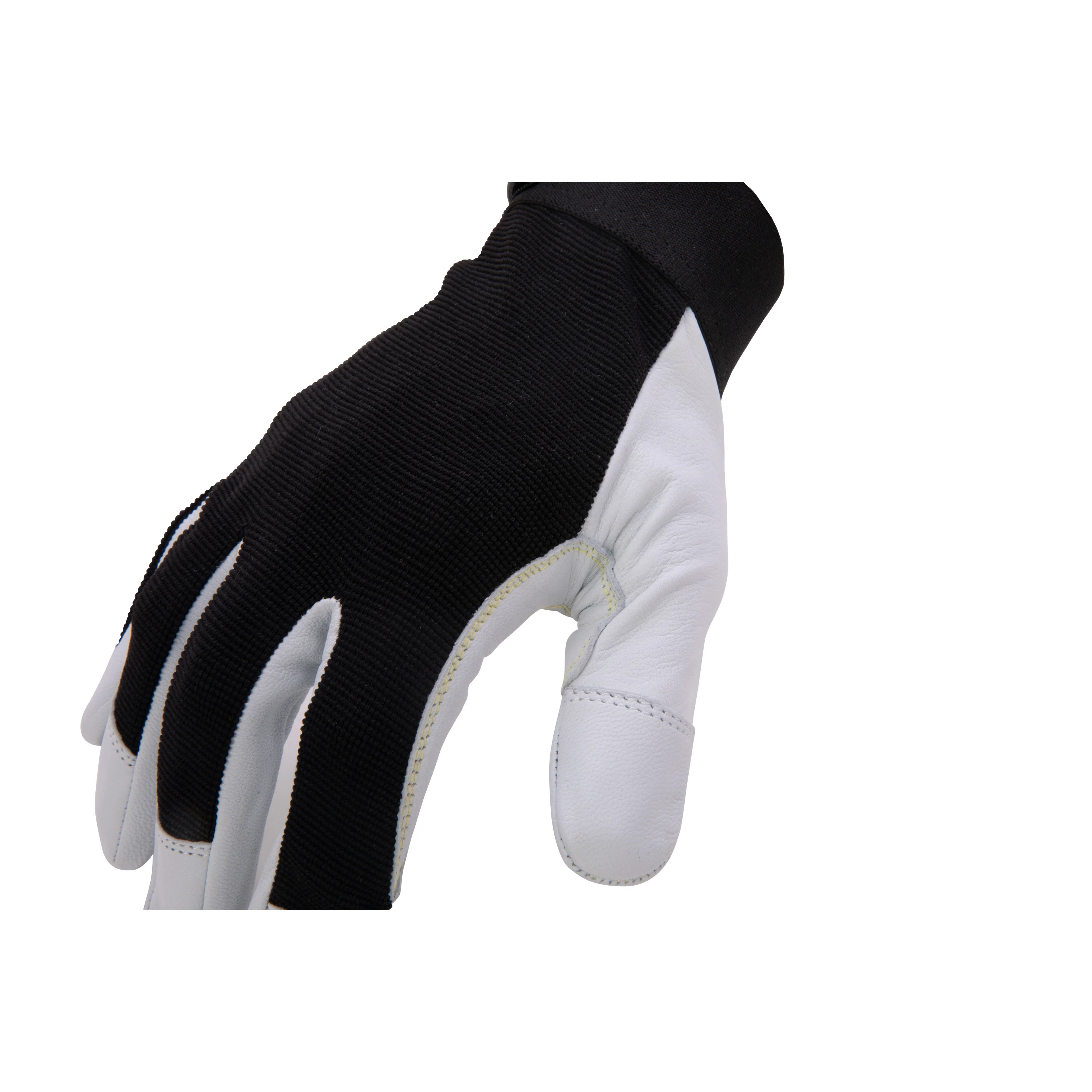 Goatskin Leather Palm Cut 5 Fabricator Gloves, Black - Image 5