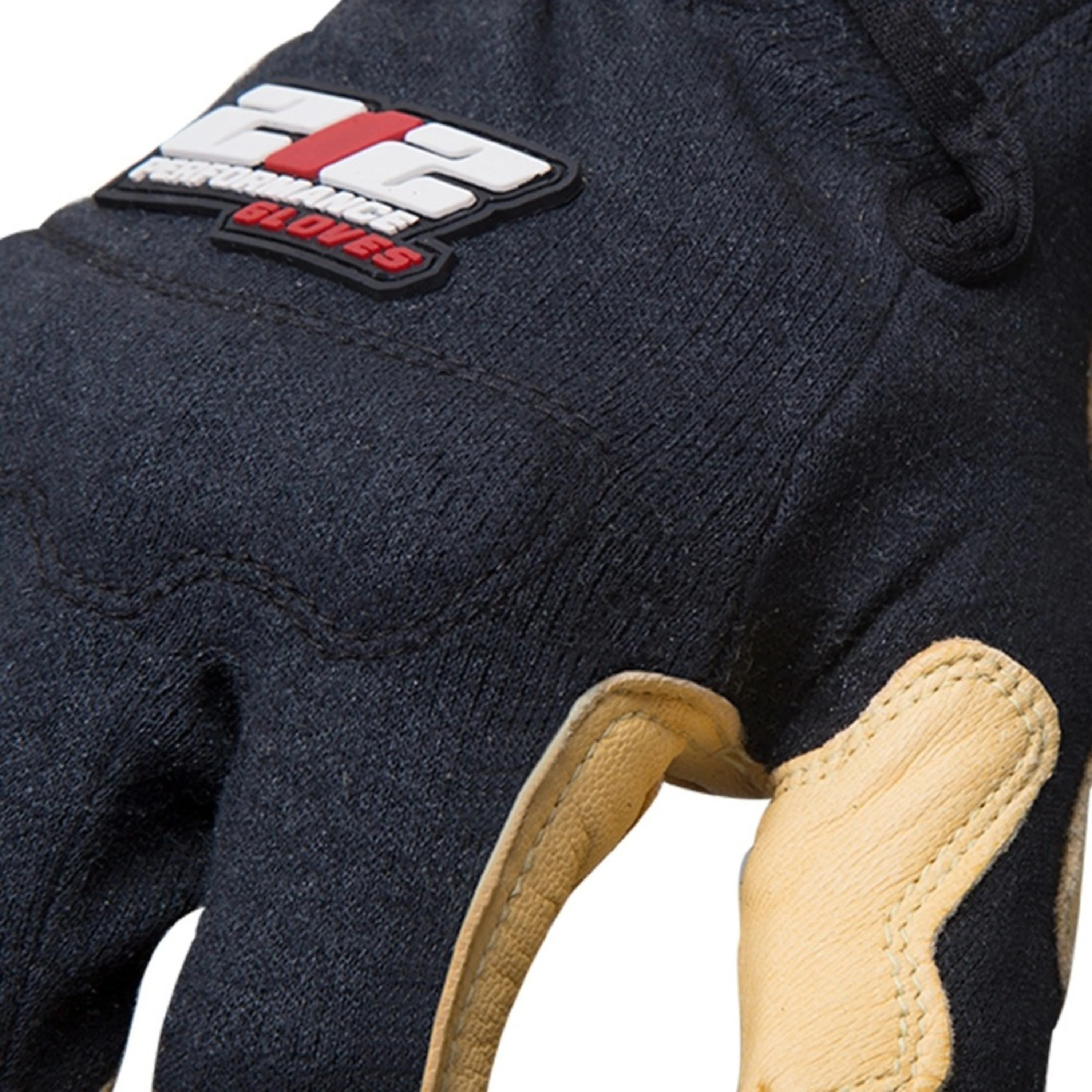 GSA Compliant Fire Resistant Premium Leather Fabricator Gloves in Black and Tan - Image 5