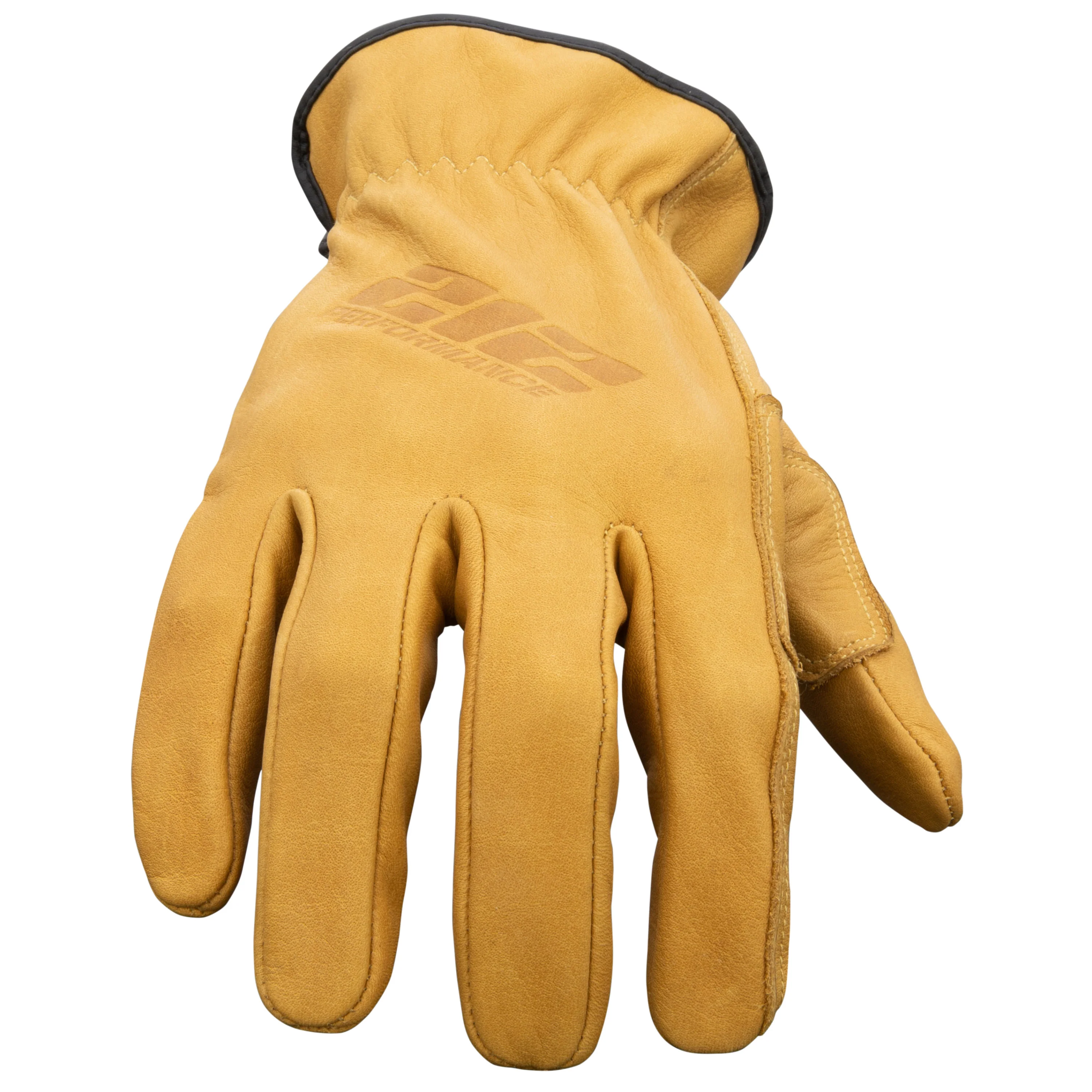 GSA Compliant Leather Driver Work Glove in Russet Brown - Image 2