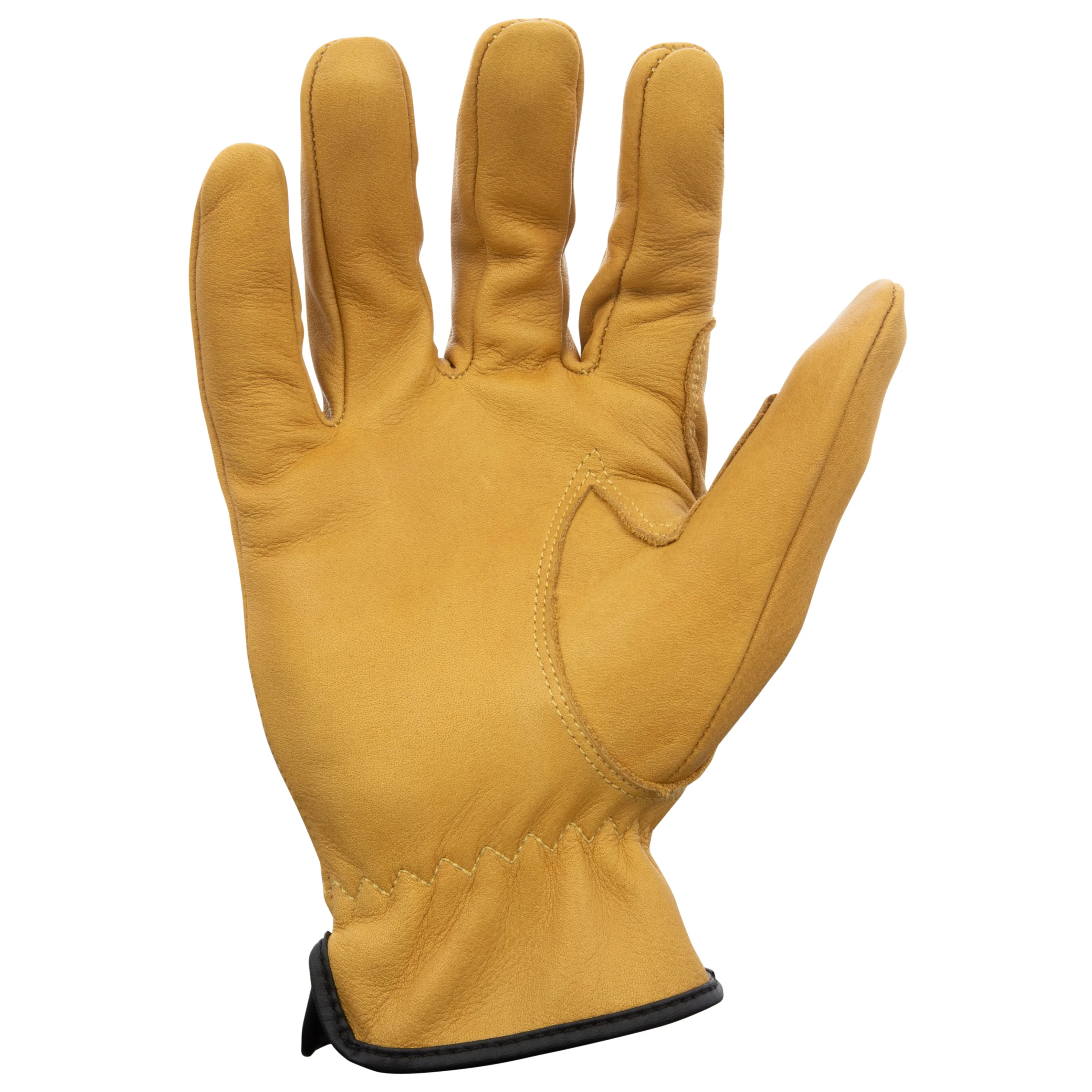 GSA Compliant Leather Driver Work Glove in Russet Brown - Image 4