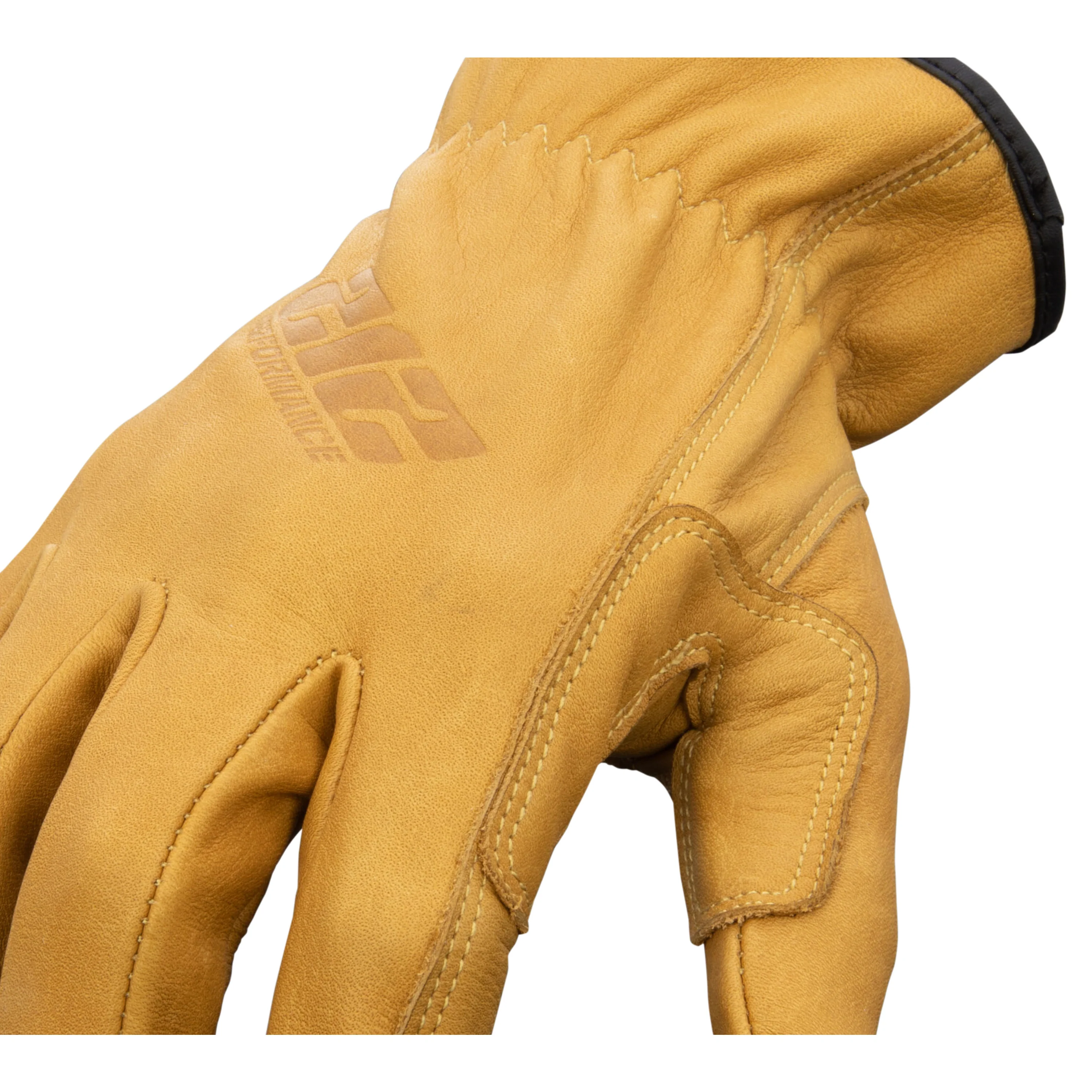 GSA Compliant Leather Driver Work Glove in Russet Brown - Image 6