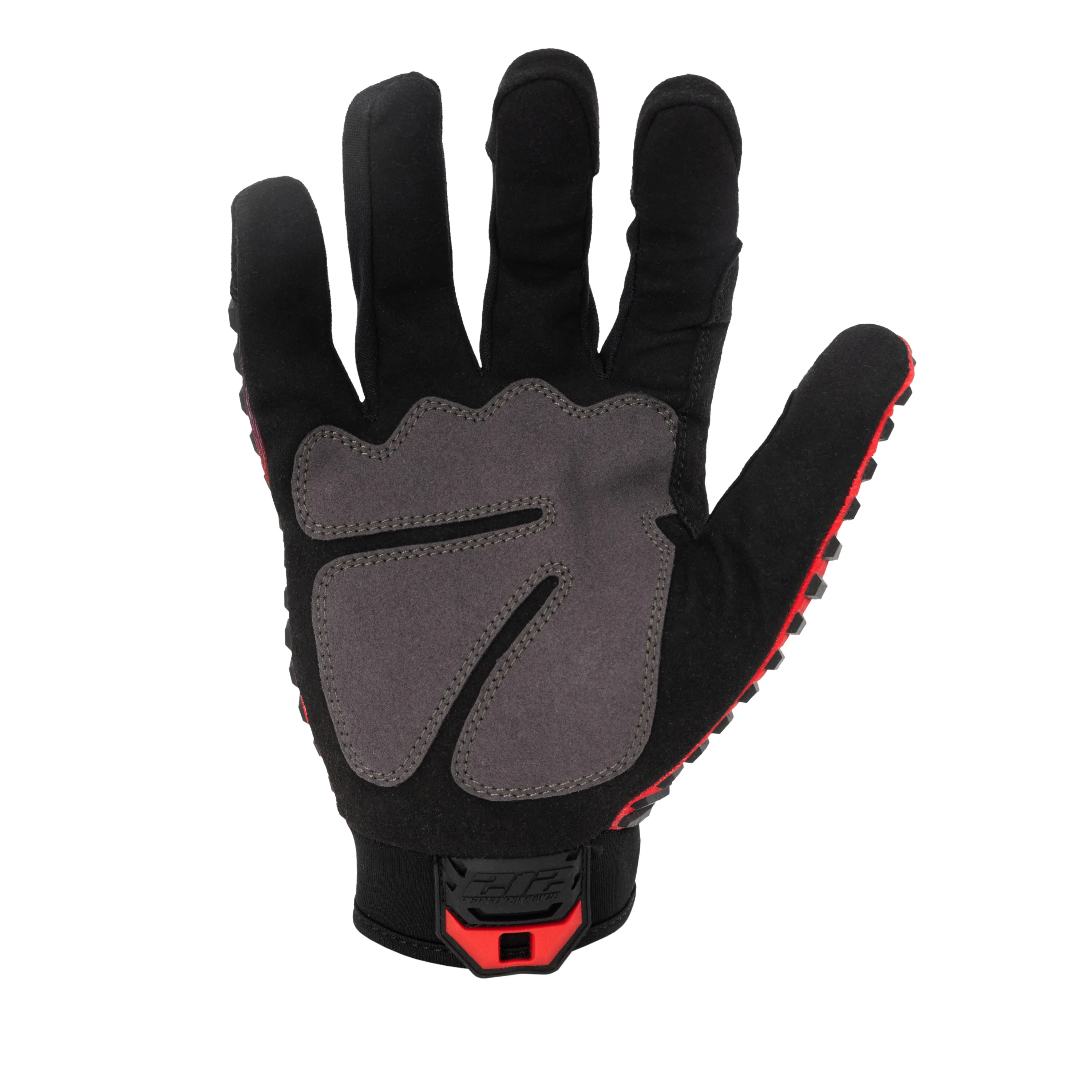 High Abrasion Resistant Utility Pro Work Gloves in Red, Gray, and Black - Image 4