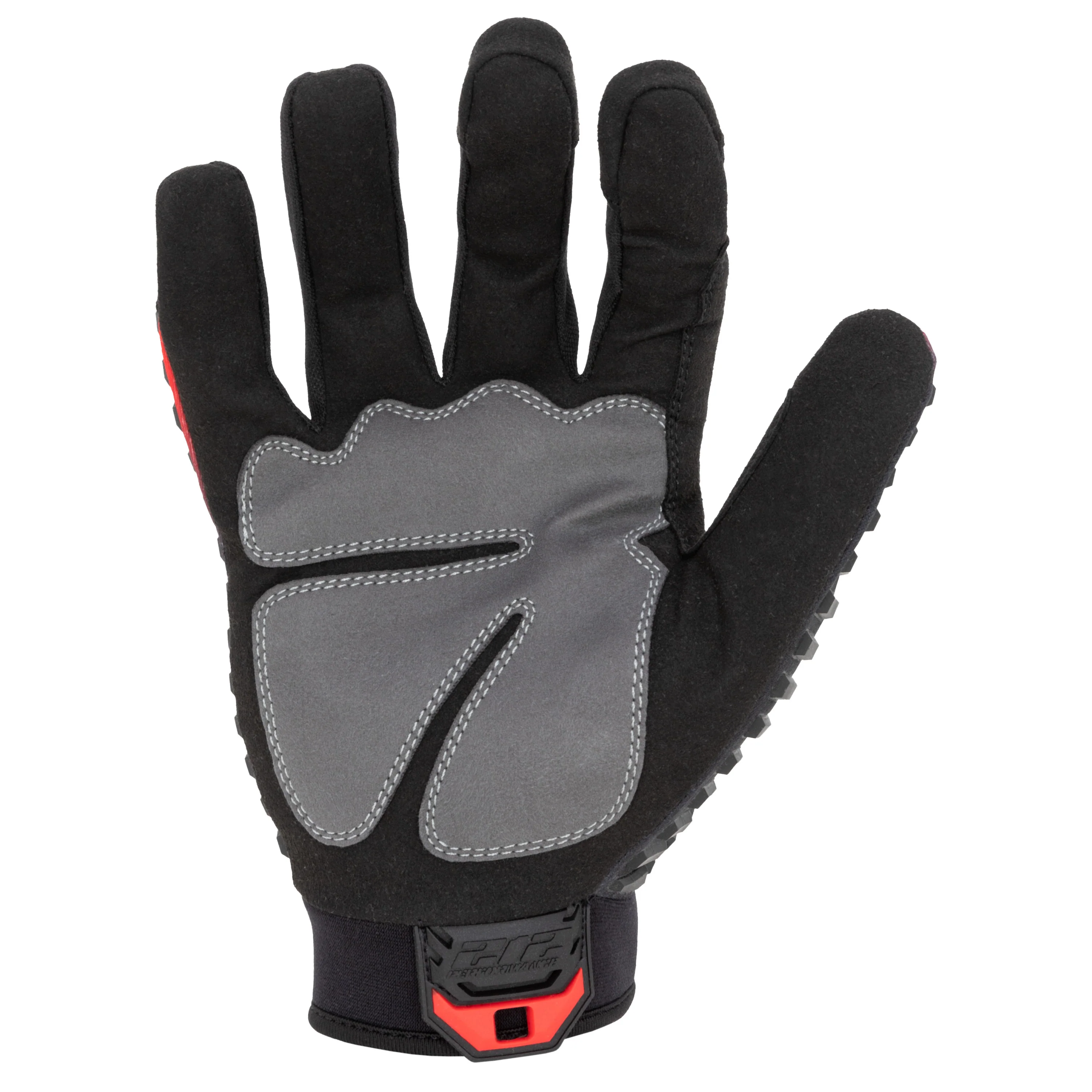 High Abrasion Resistant Utility Pro Work Gloves in Red, Gray, and Black - Image 4