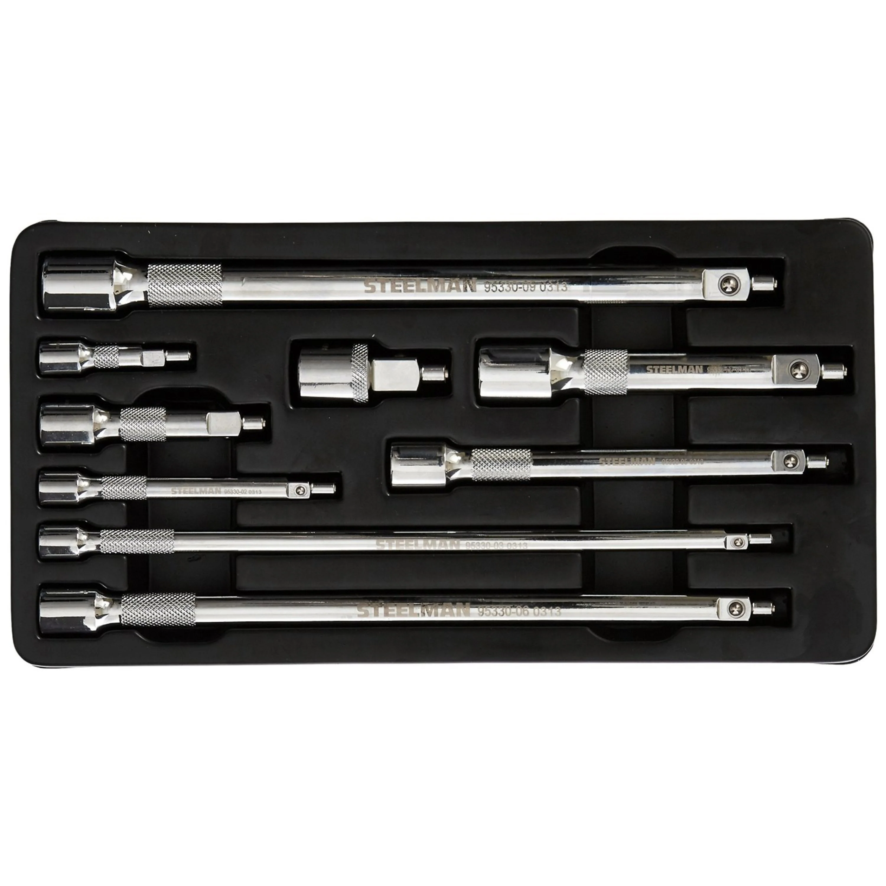 9-Piece Magnetic Extension Set, 1/4, 3/8, and 1/2-Inch Drive - Image 2