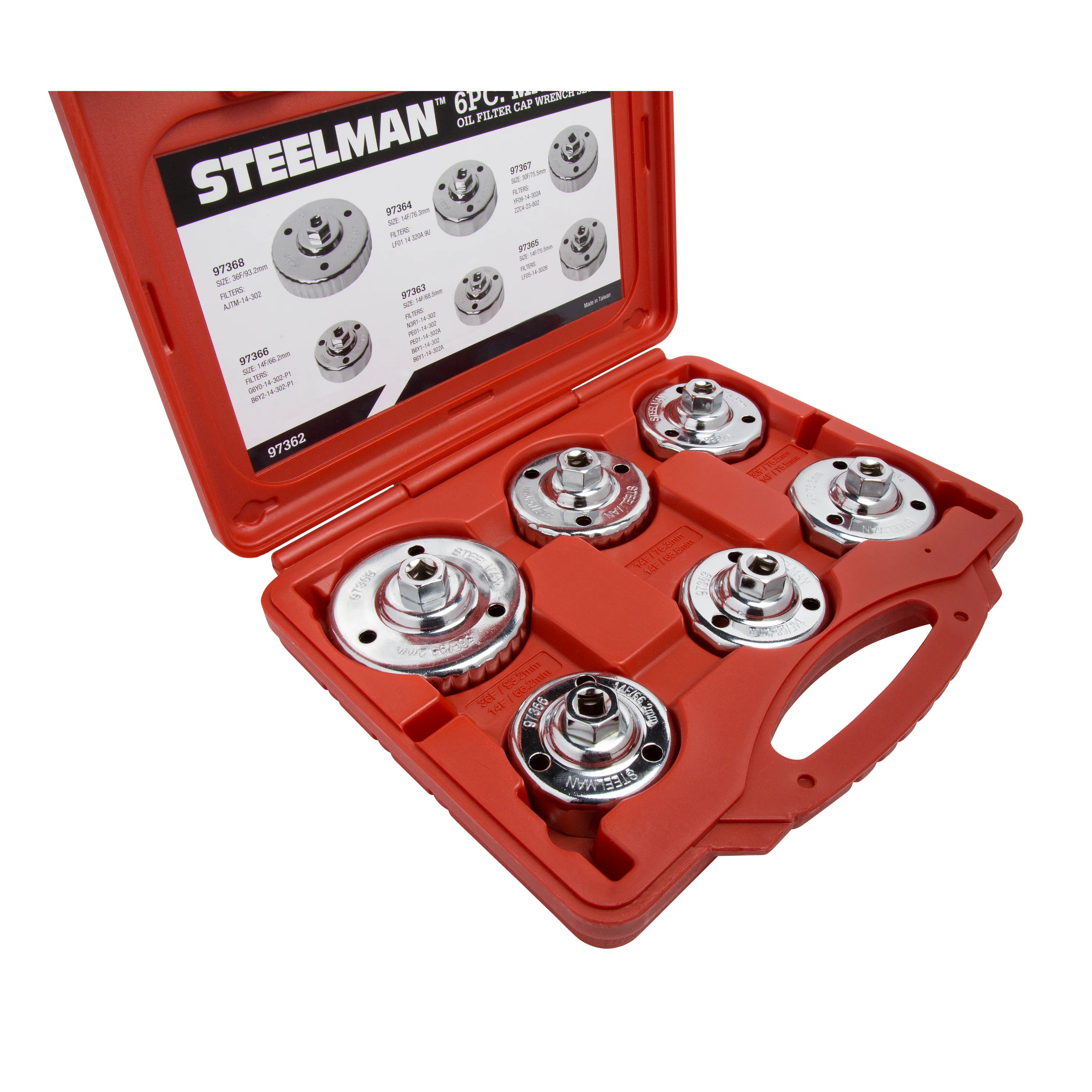 Snug Fit Mazda Oil Filter Cap Wrench Set, 6-Piece - Image 4