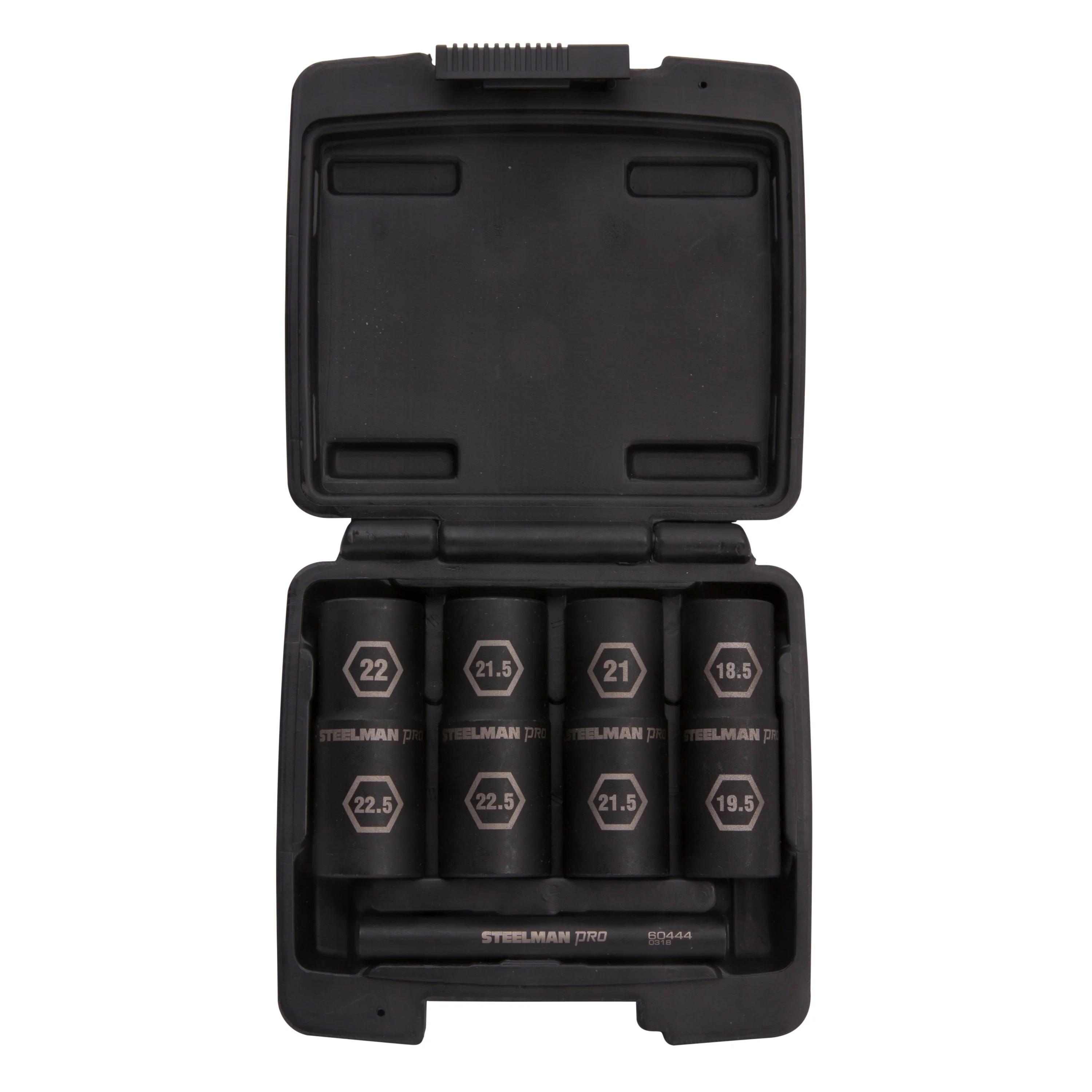 5-Piece 1/2-Inch Drive 6-Point Thin Wall Impact Flip Socket and Knockout Bar Set with Half Sizes - Image 4