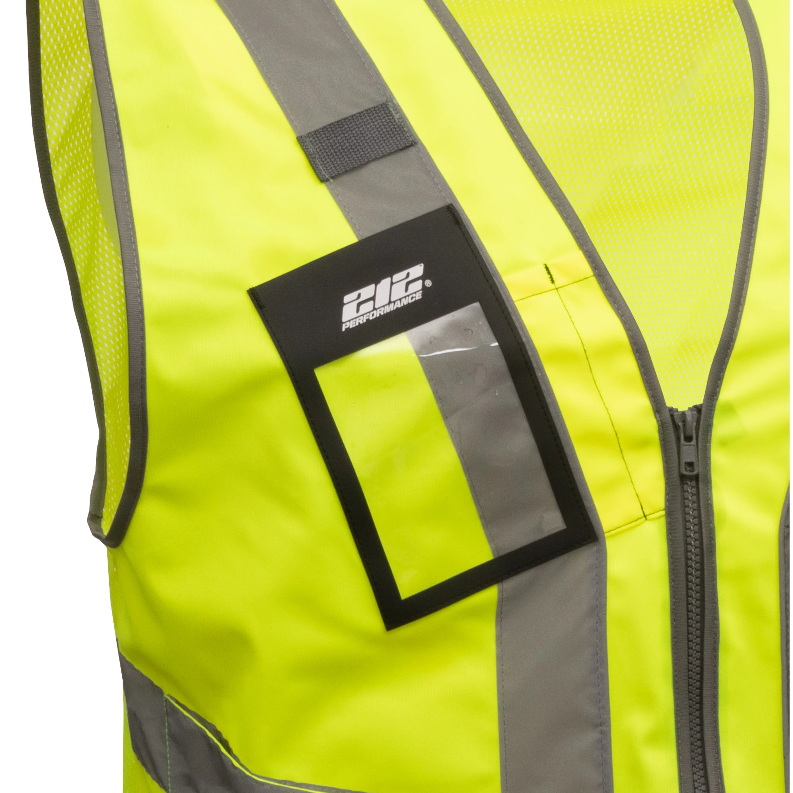Hi-Viz ANSI Class 2 Safety Vest with Windowed Badge Pocket - Image 5