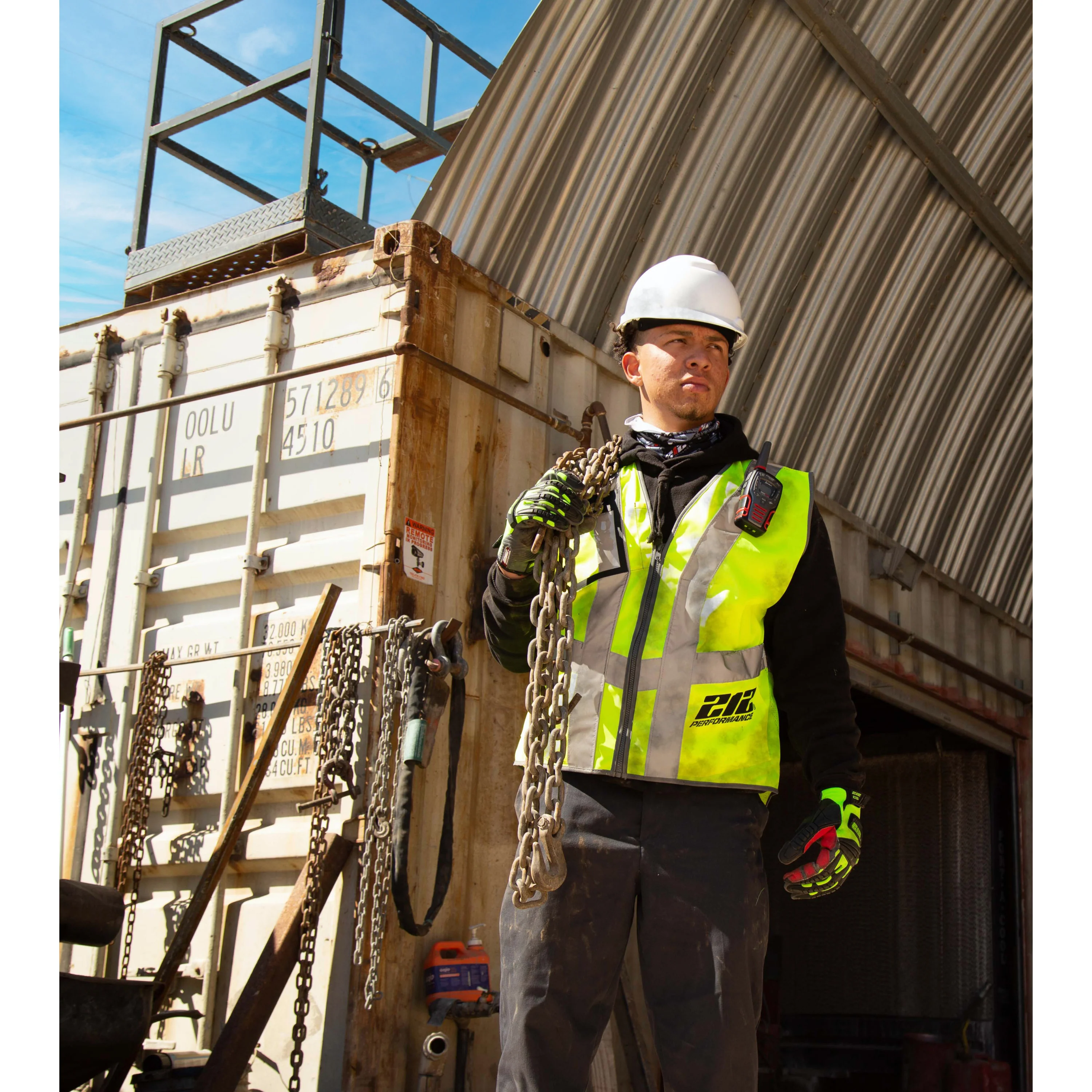 Hi-Viz ANSI Class 2 Safety Vest with Windowed Badge Pocket - Image 8