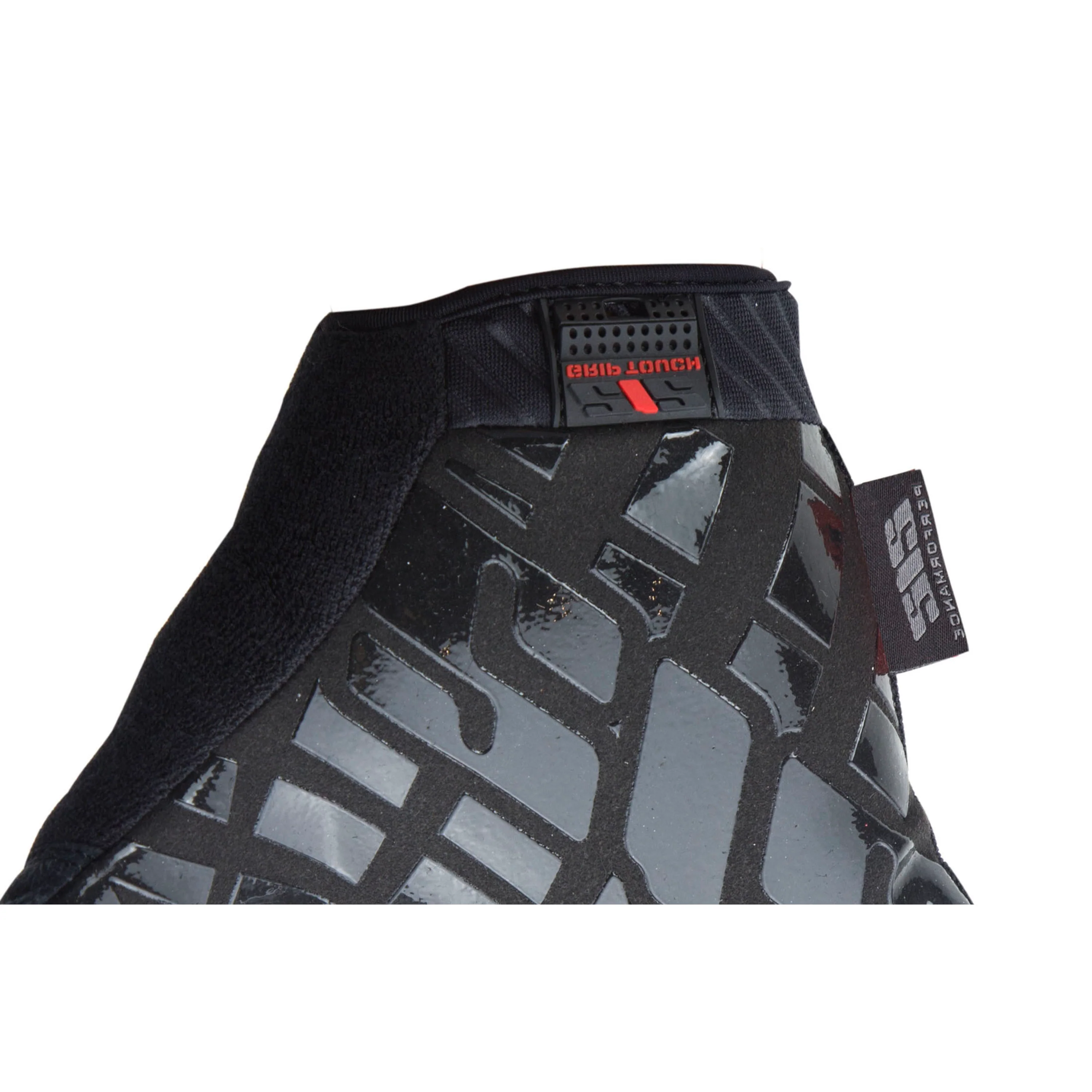 Silicone Grip Touch-Screen Compatible Mechanic Gloves in Red - Image 7