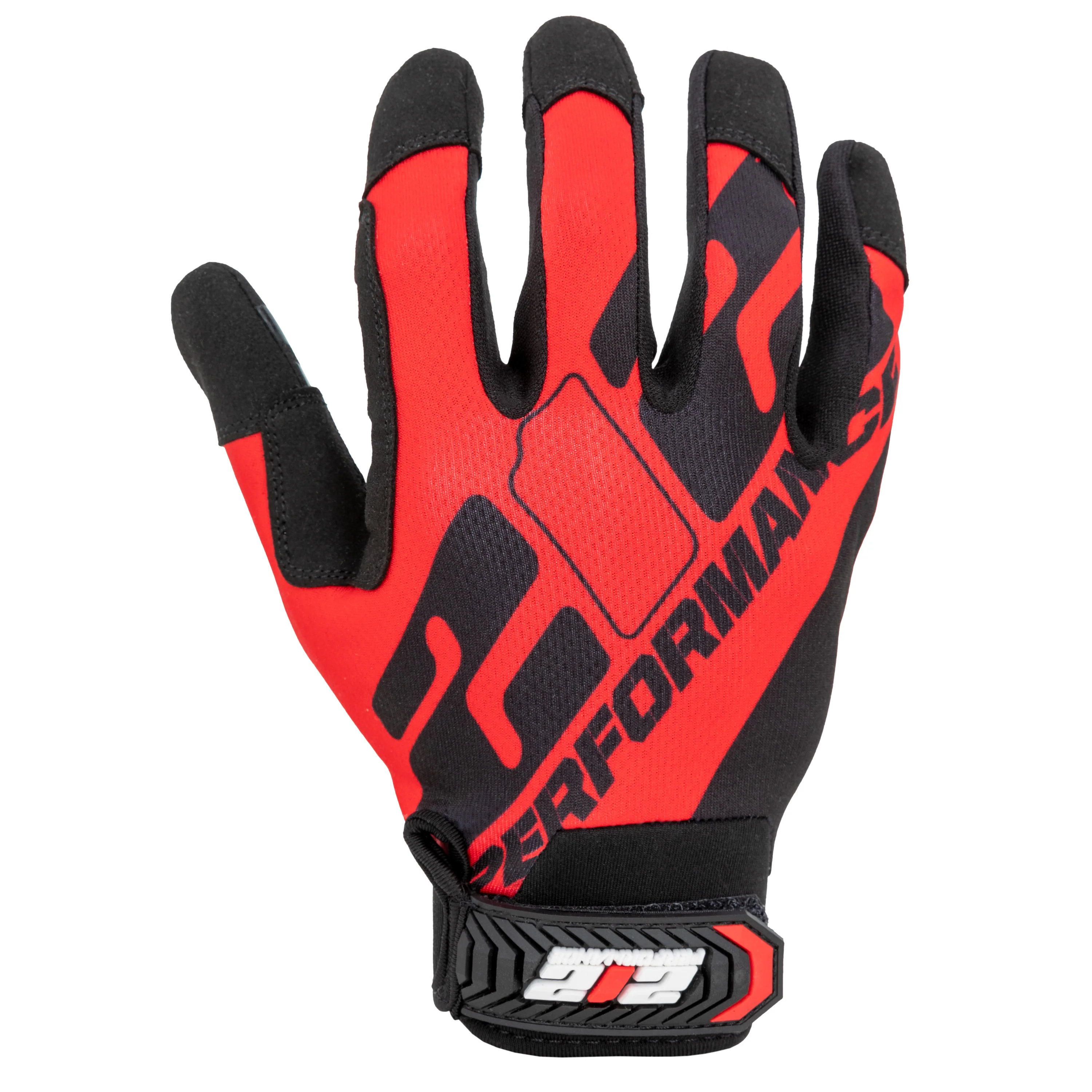 Performance Fit Enhanced Grip Work Gloves in Red and Black - Image 5