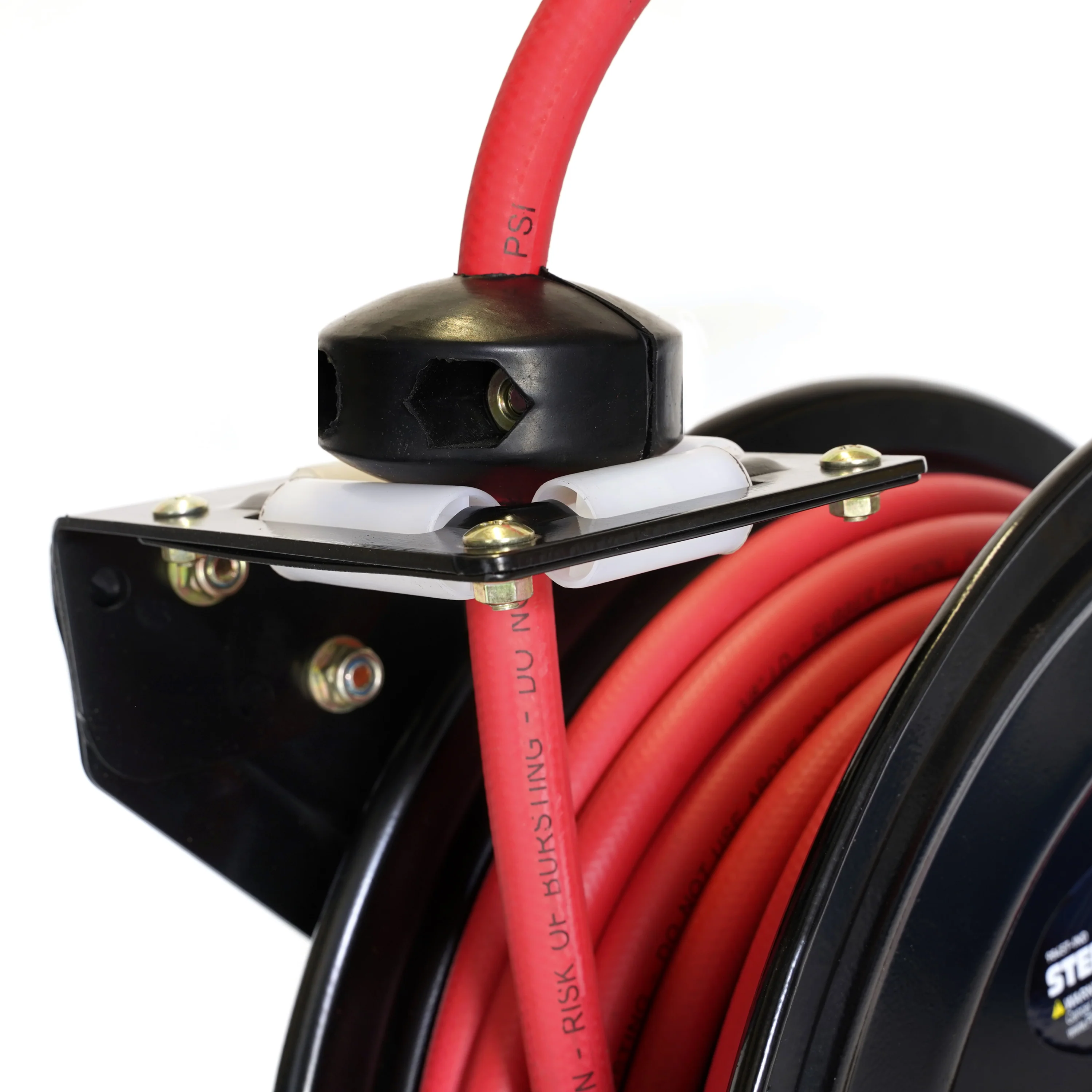 Enclosed Spring Pneumatic Hose Reel with 35-Foot 3/8-Inch ID Hose - Image 5