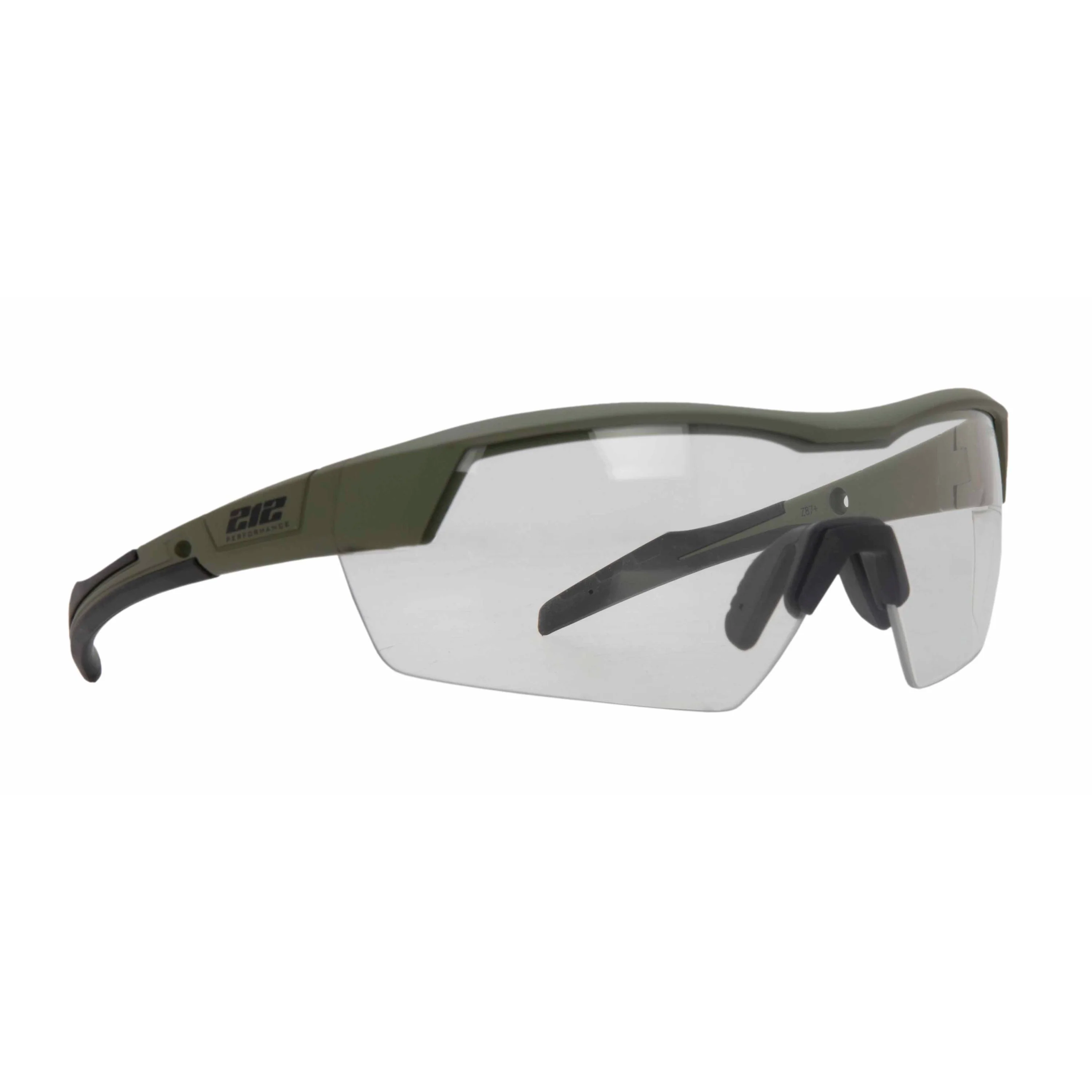 Premium Ballistic Impact Rated Clear Lens Anti-Fog Safety Glasses in Drab Green 12-Pair Bulk Pack - Image 6