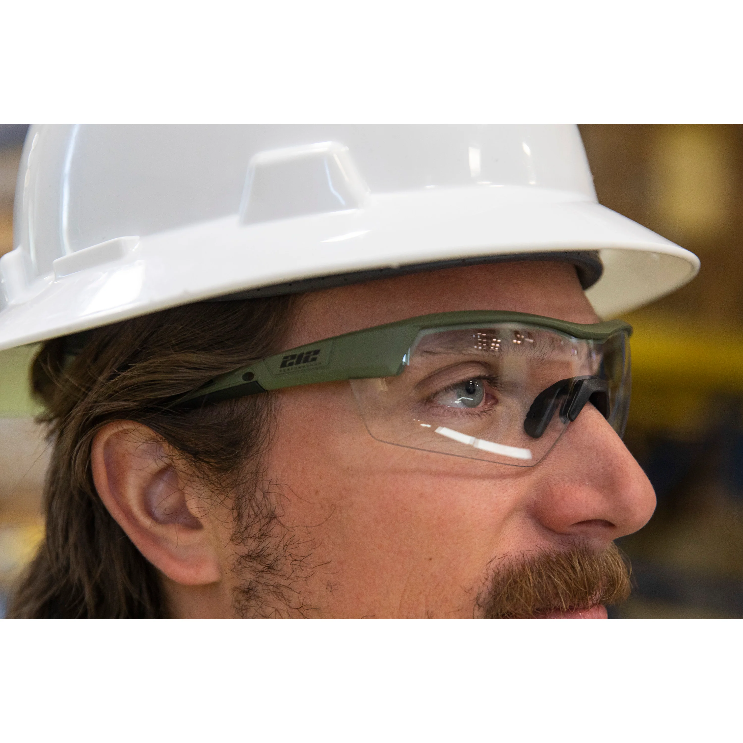 Premium Ballistic Impact Rated Clear Lens Anti-Fog Safety Glasses in Drab Green 12-Pair Bulk Pack - Image 7
