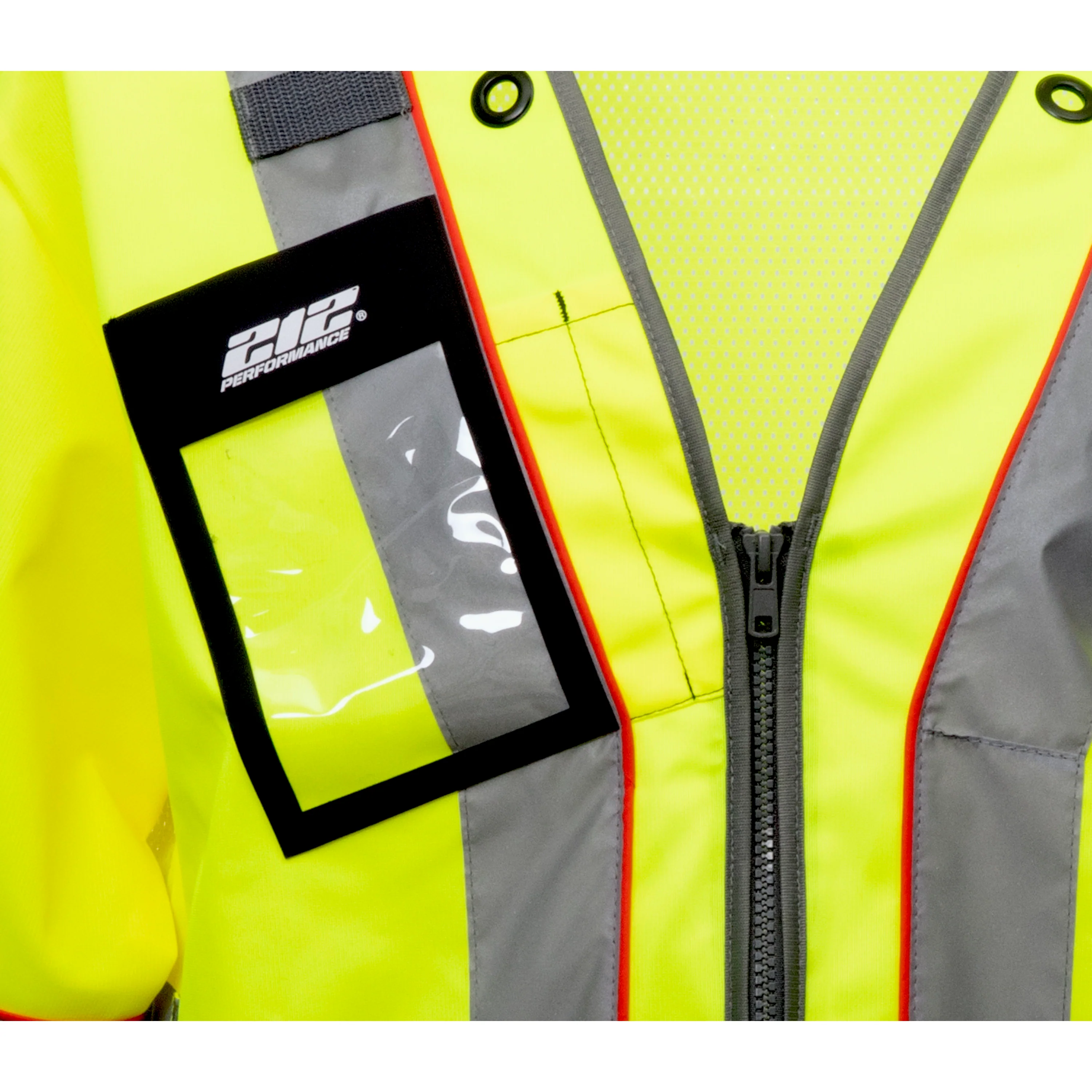 Premium Multi-Purpose Hi-Viz Safety Vest with Windowed Badge Pocket - Image 5