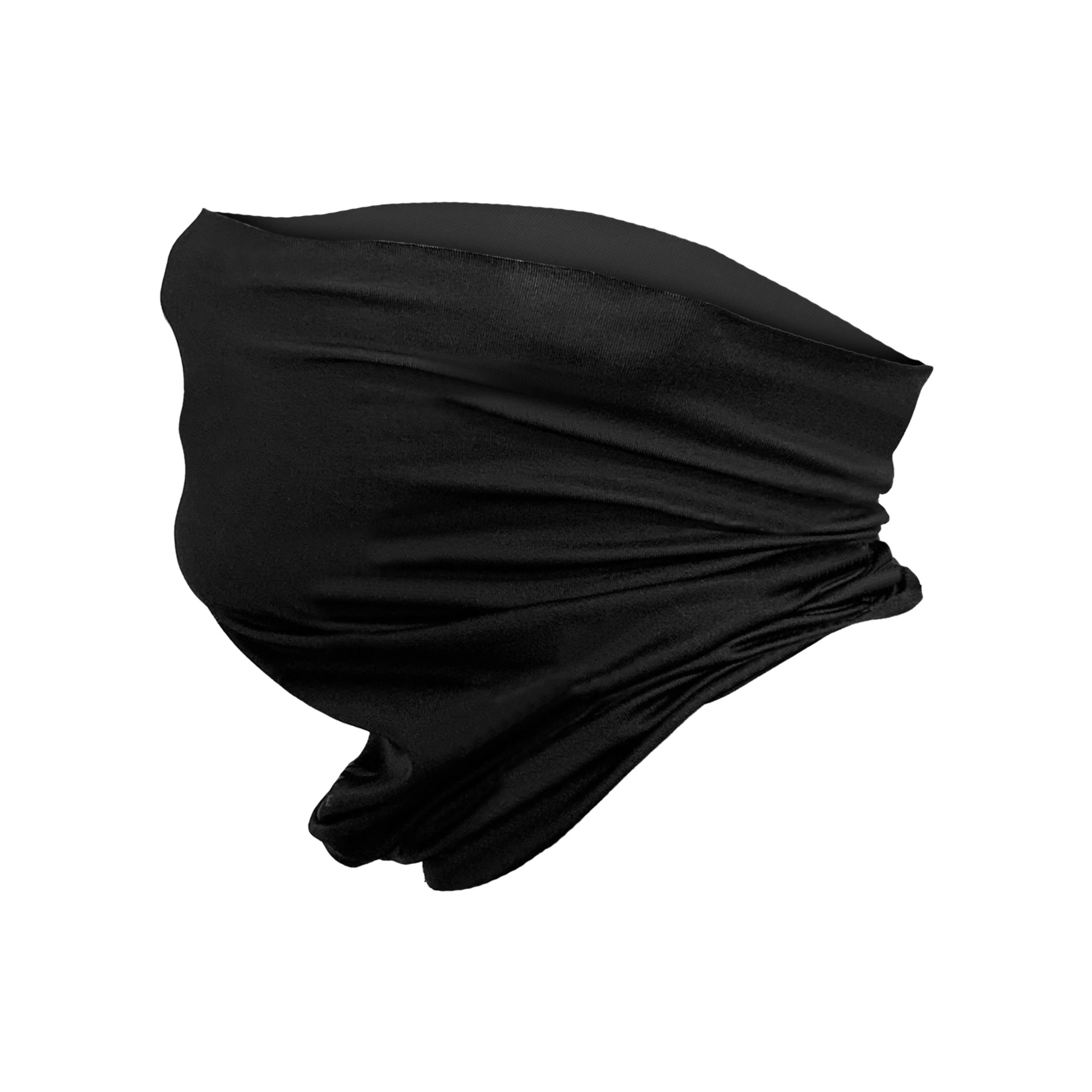 Protective Neck Gaiter and Particulate Filtering Face Cover in Black - Image 2
