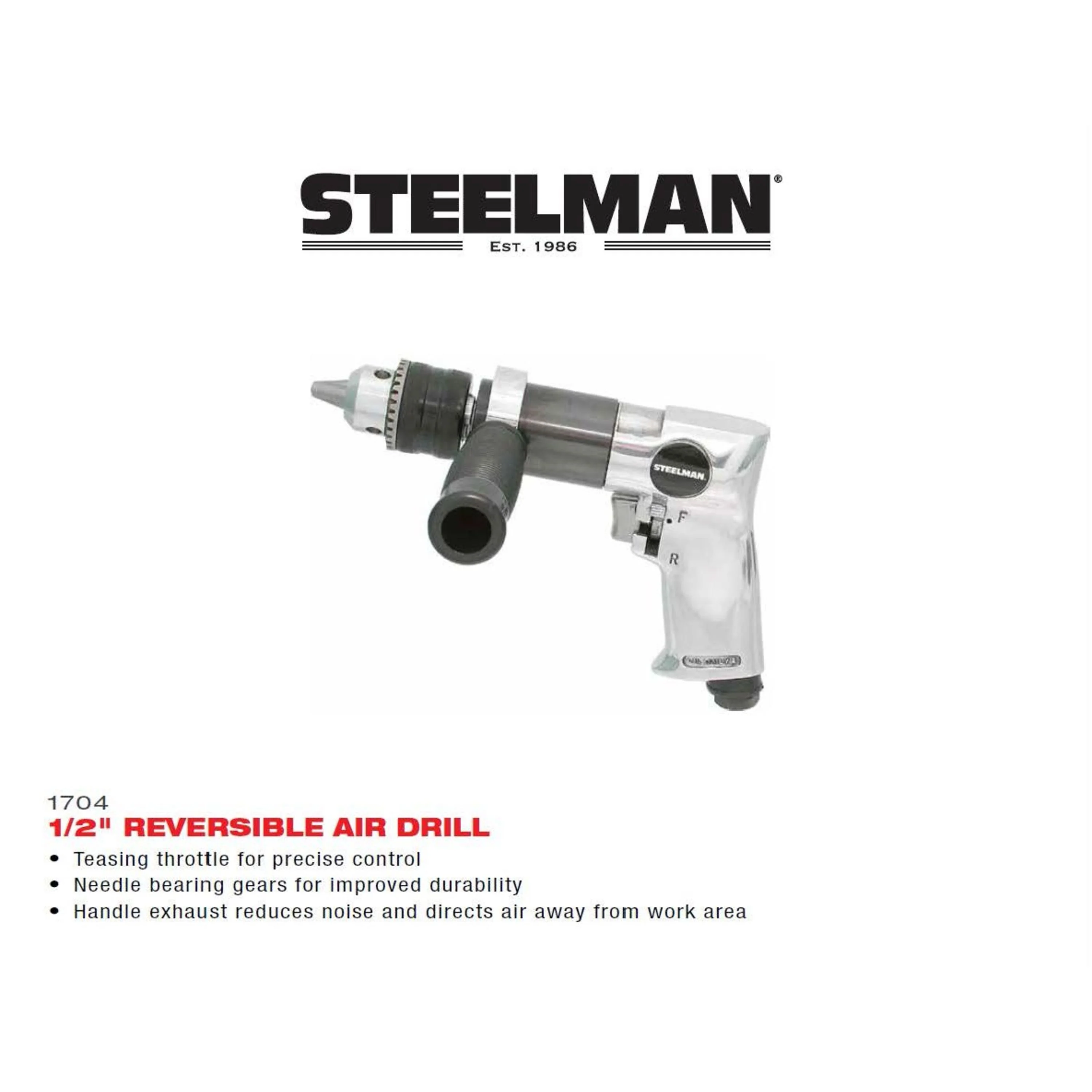 1/2-Inch Reversible Air Drill - Image 4