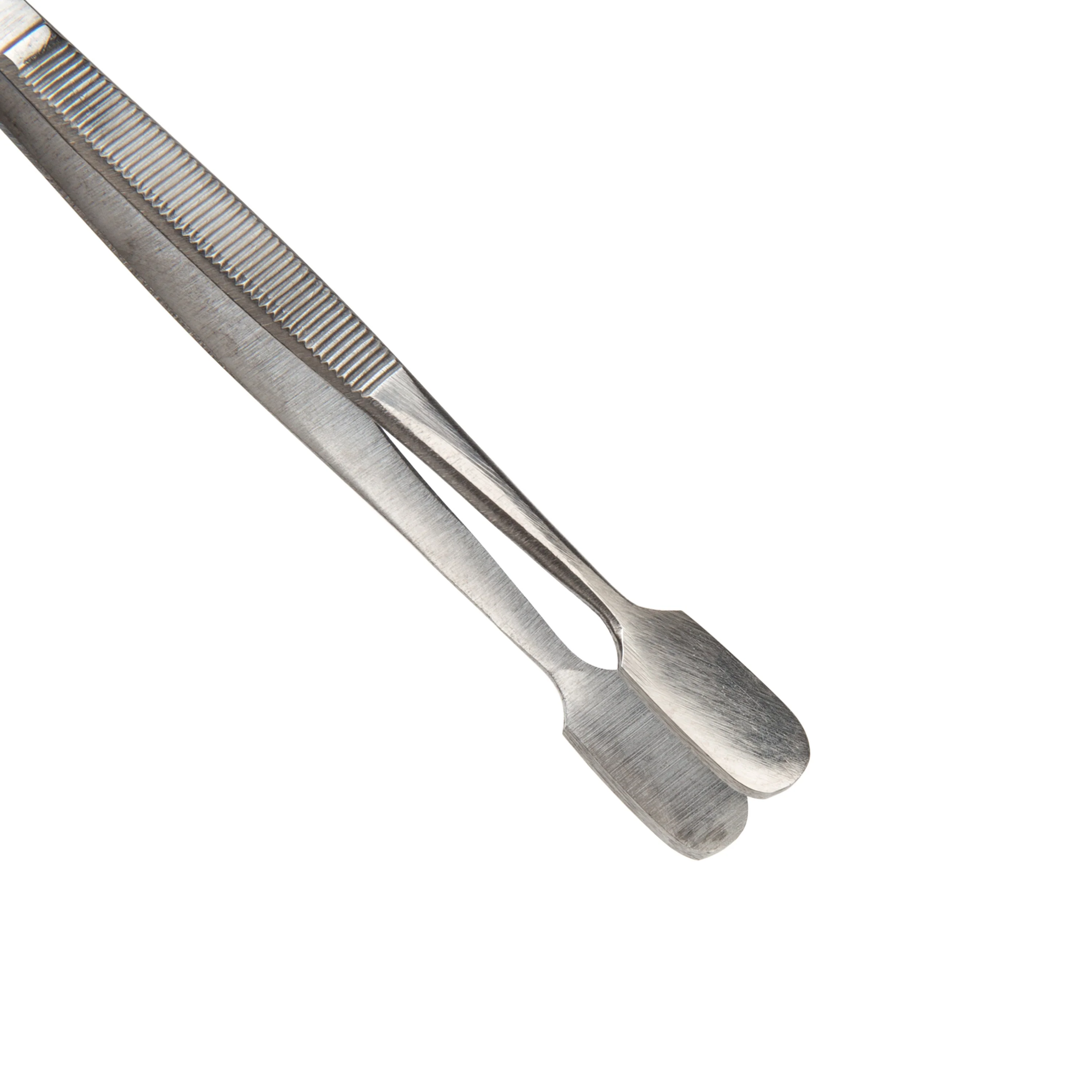 4.5-Inch Rounded Spade Tip Utility Tweezers - Image 3