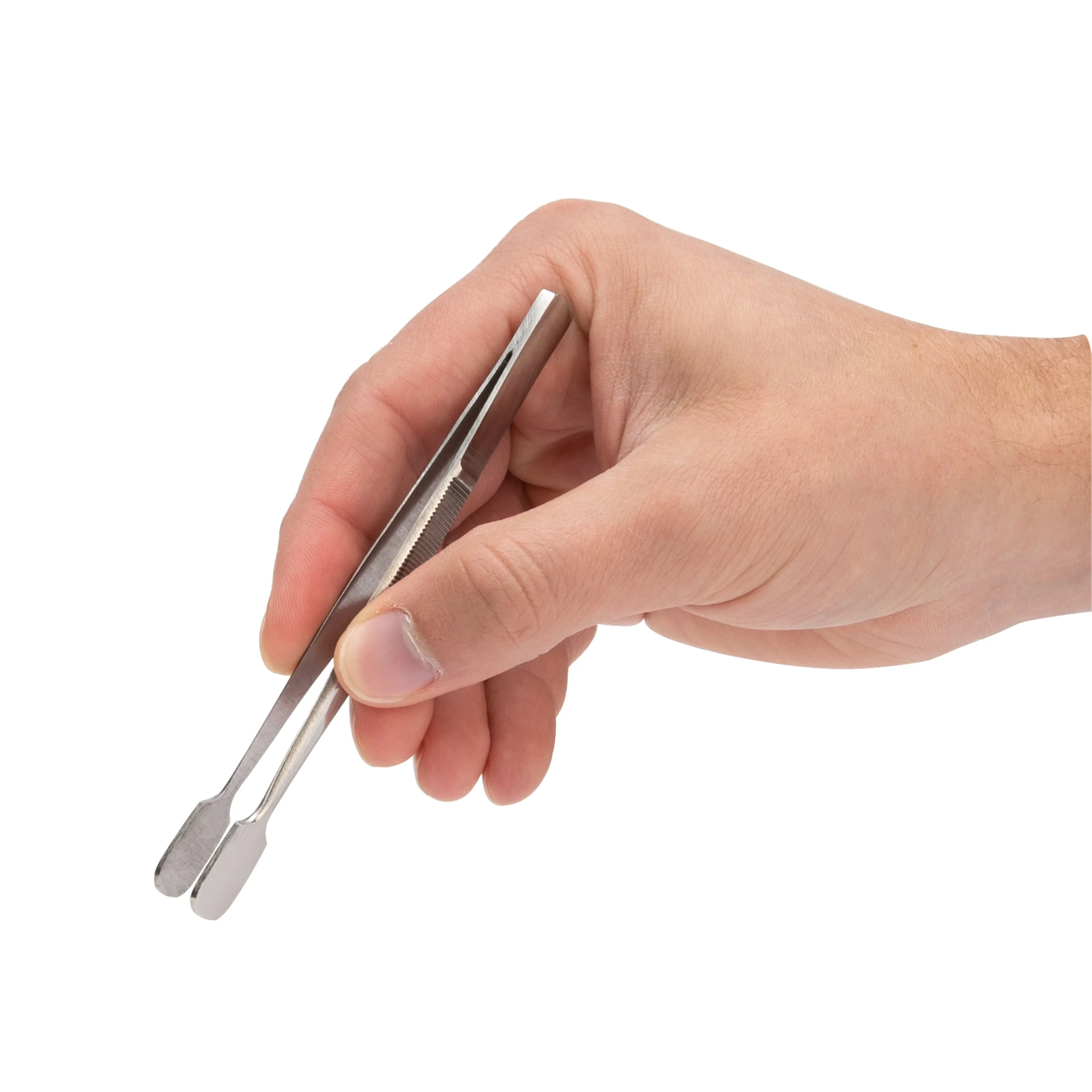 4.5-Inch Rounded Spade Tip Utility Tweezers - Image 4
