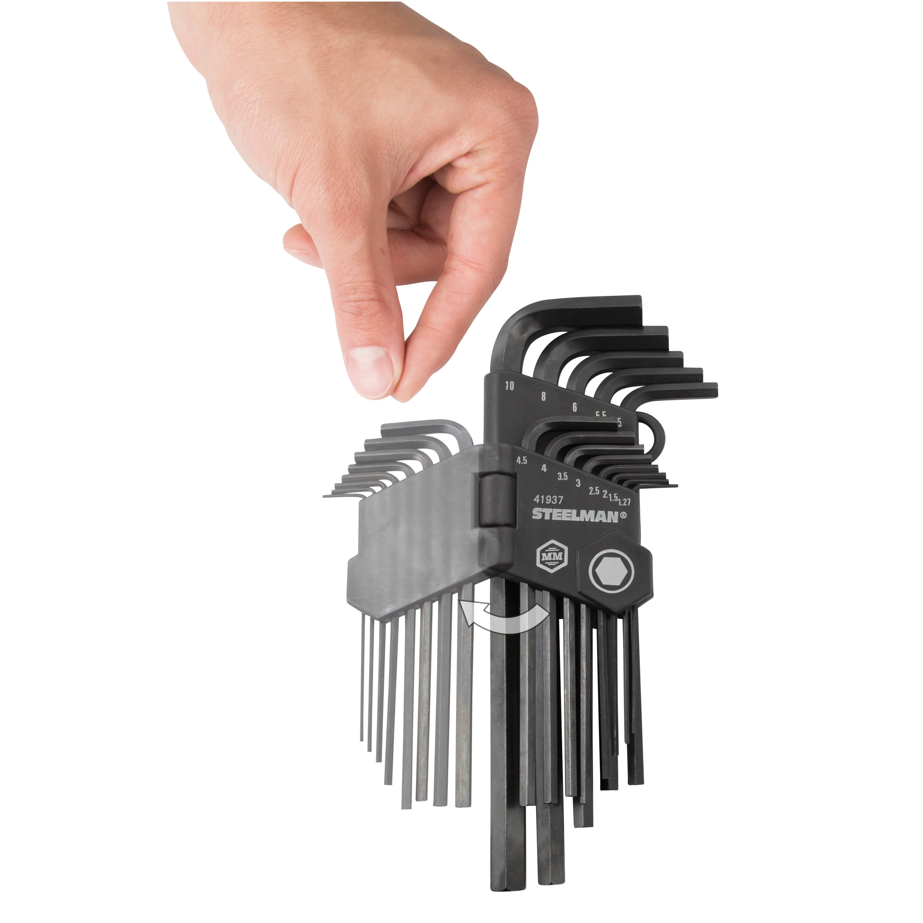 26-Piece Long Arm Hex Key Wrench Set, Inch/Metric (SAE/MM) - Image 6