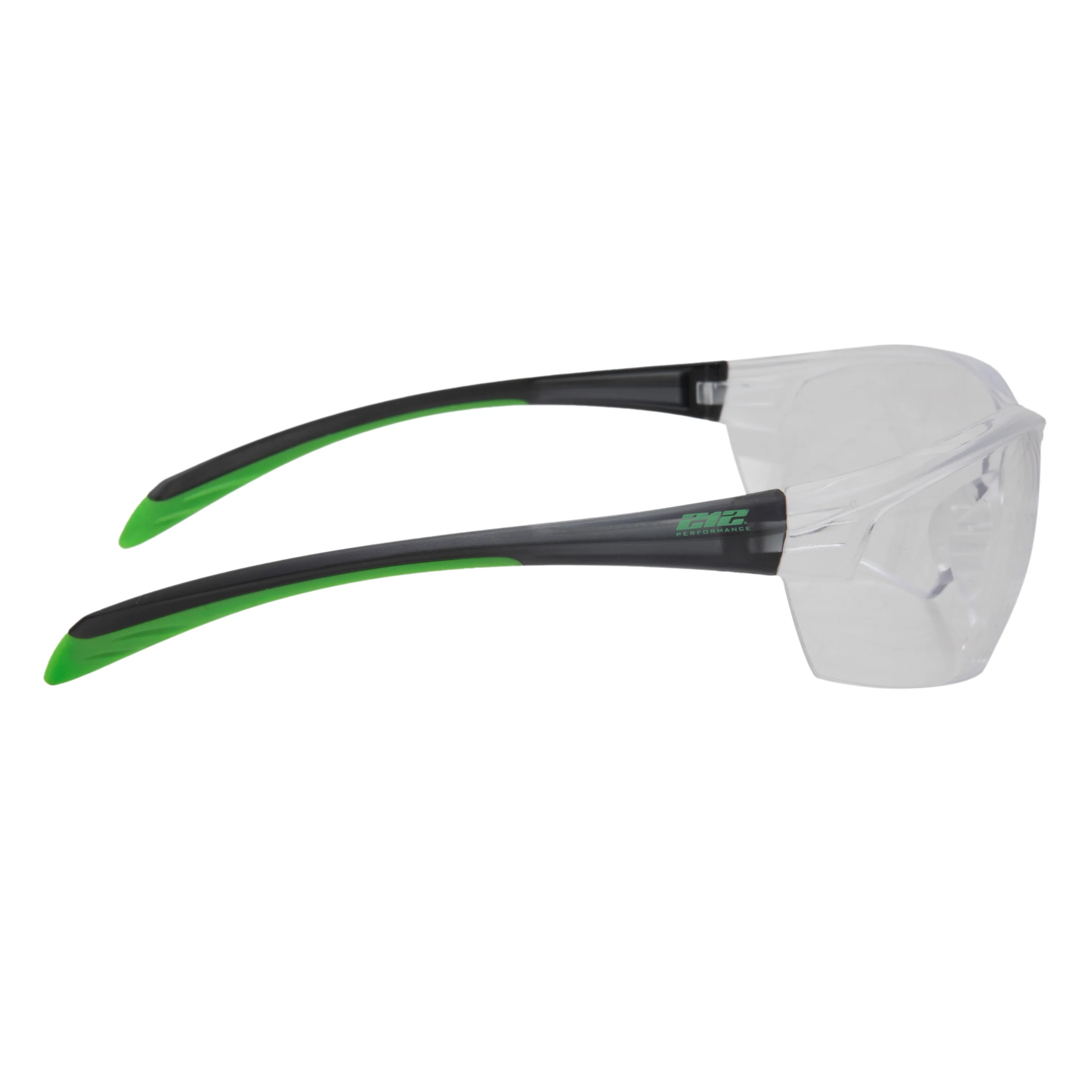 Scratch Resistant TPR Padded Temple Clear Lens Safety Glasses - Image 2
