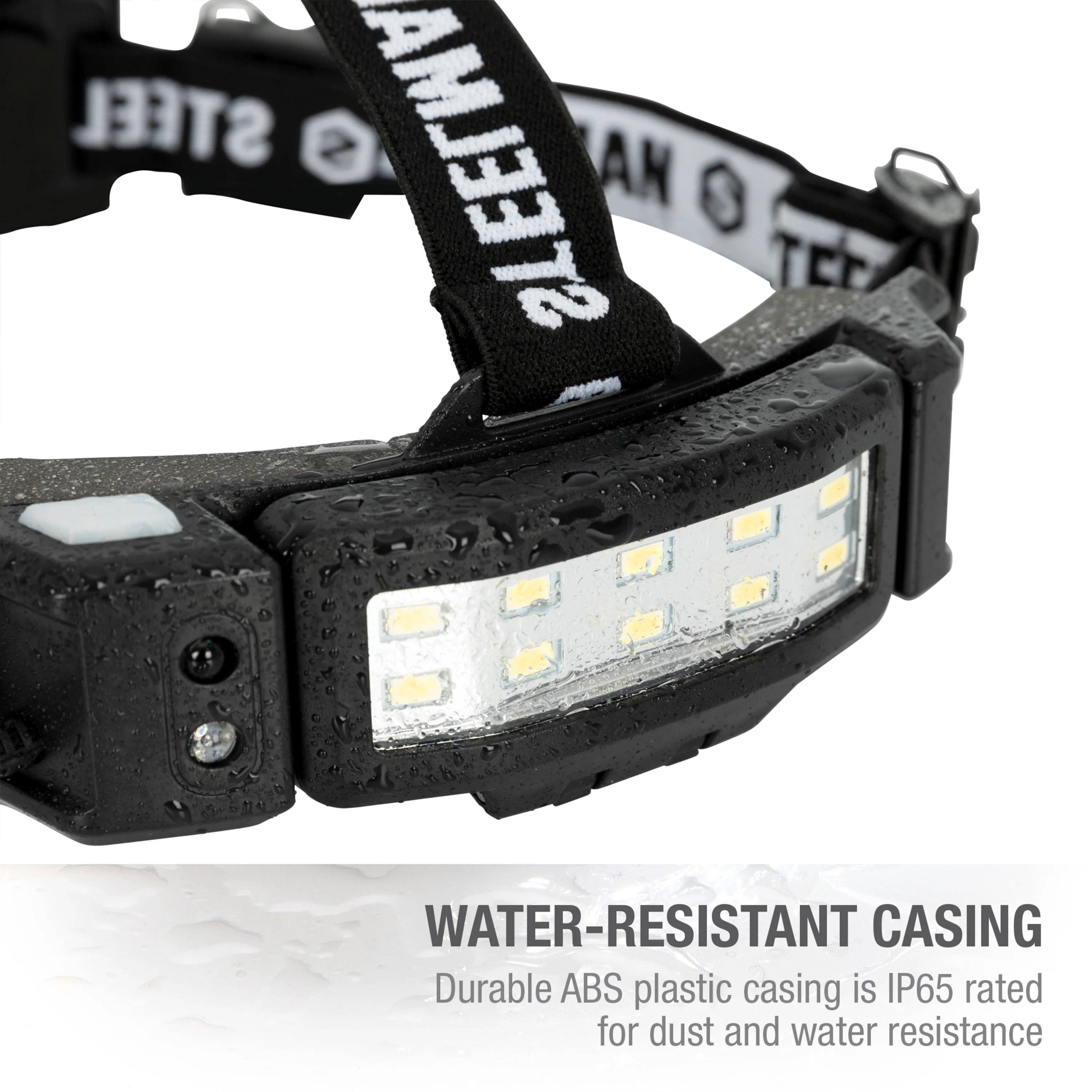 Slim Profile LED 250-Lumen Motion Activated Headlamp with Rear Red Blinker, 3xAA battery powered, includes Red Night-vision LEDs - Image 9