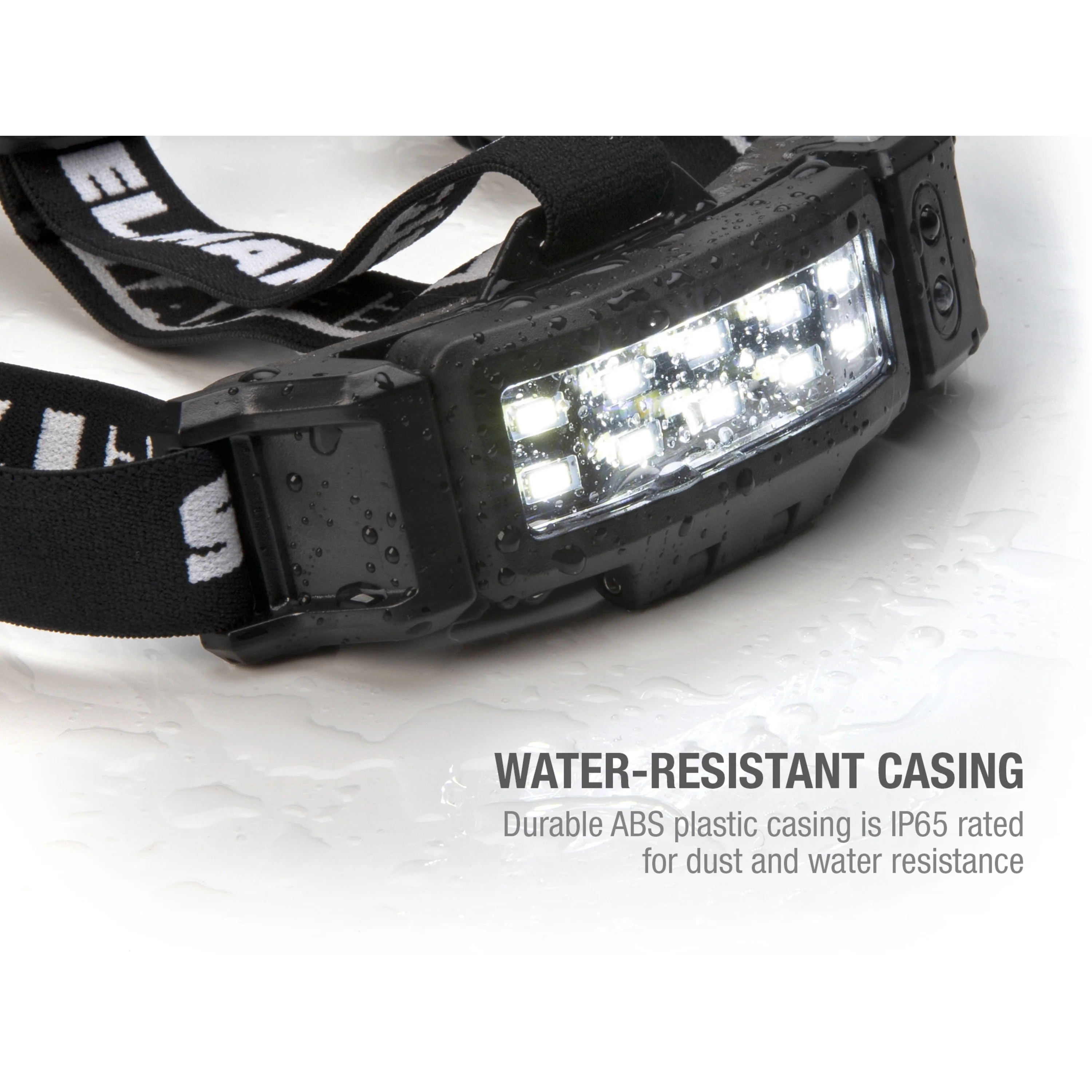 Slim Profile LED 250-Lumen Motion Activated Headlamp with Rear Red Blinker, 3xAA battery powered - Image 11