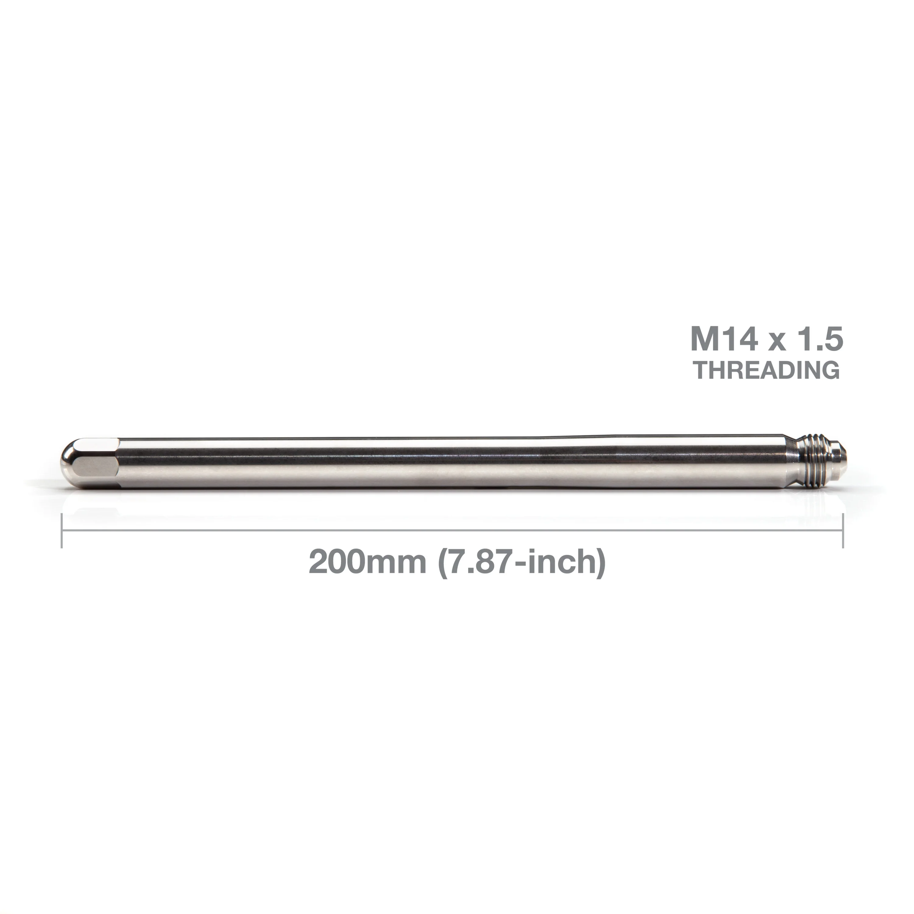 Stainless Steel M14 x 1.5 Hex End Extra-Long Wheel Hanger and Lug Guide Tool - Image 6