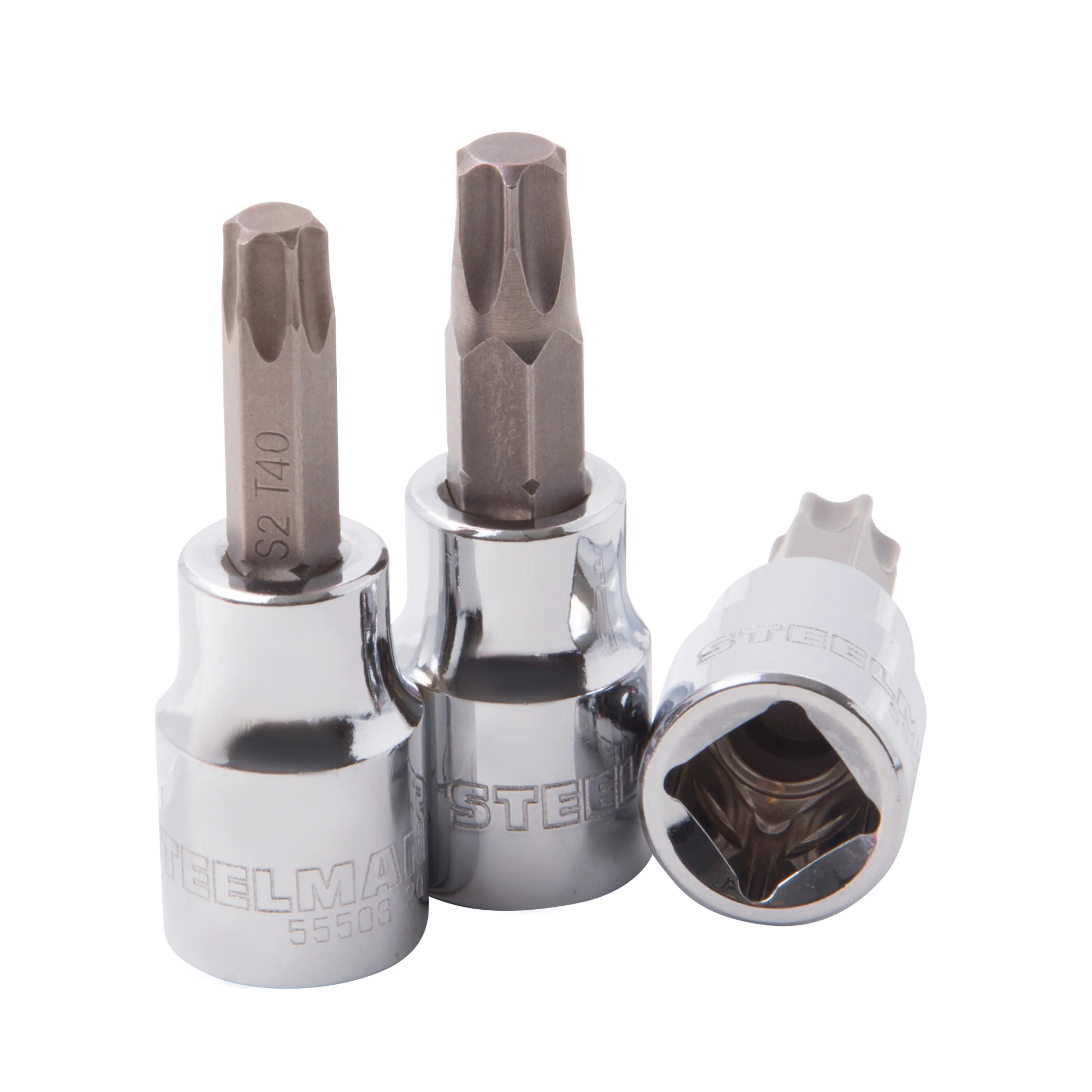 8-Piece 1/4-Inch and 3/8-Inch Drive Star Bit Socket Set - Image 2