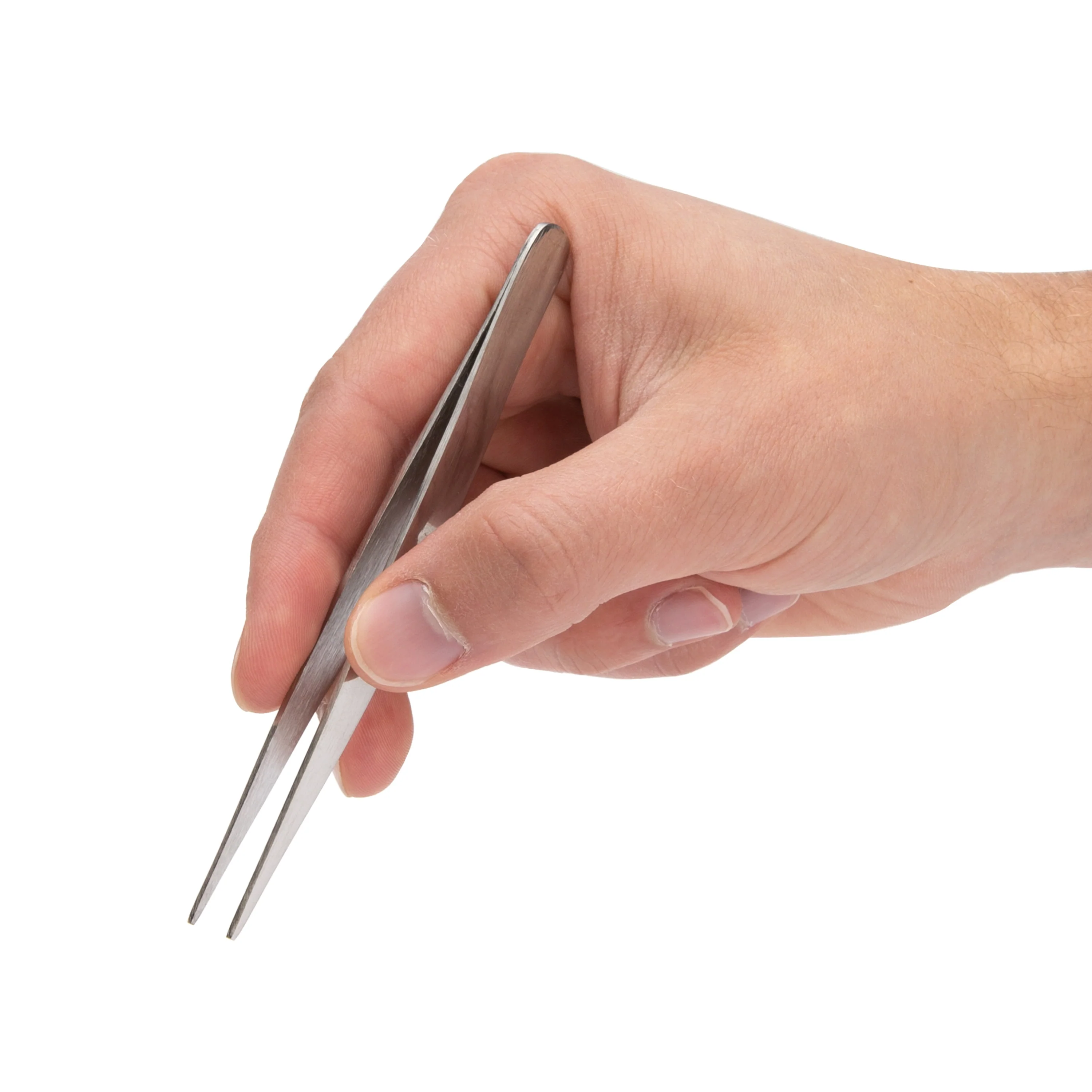 4.75-Inch Straight Sharp Tip Utility Tweezers - Image 4