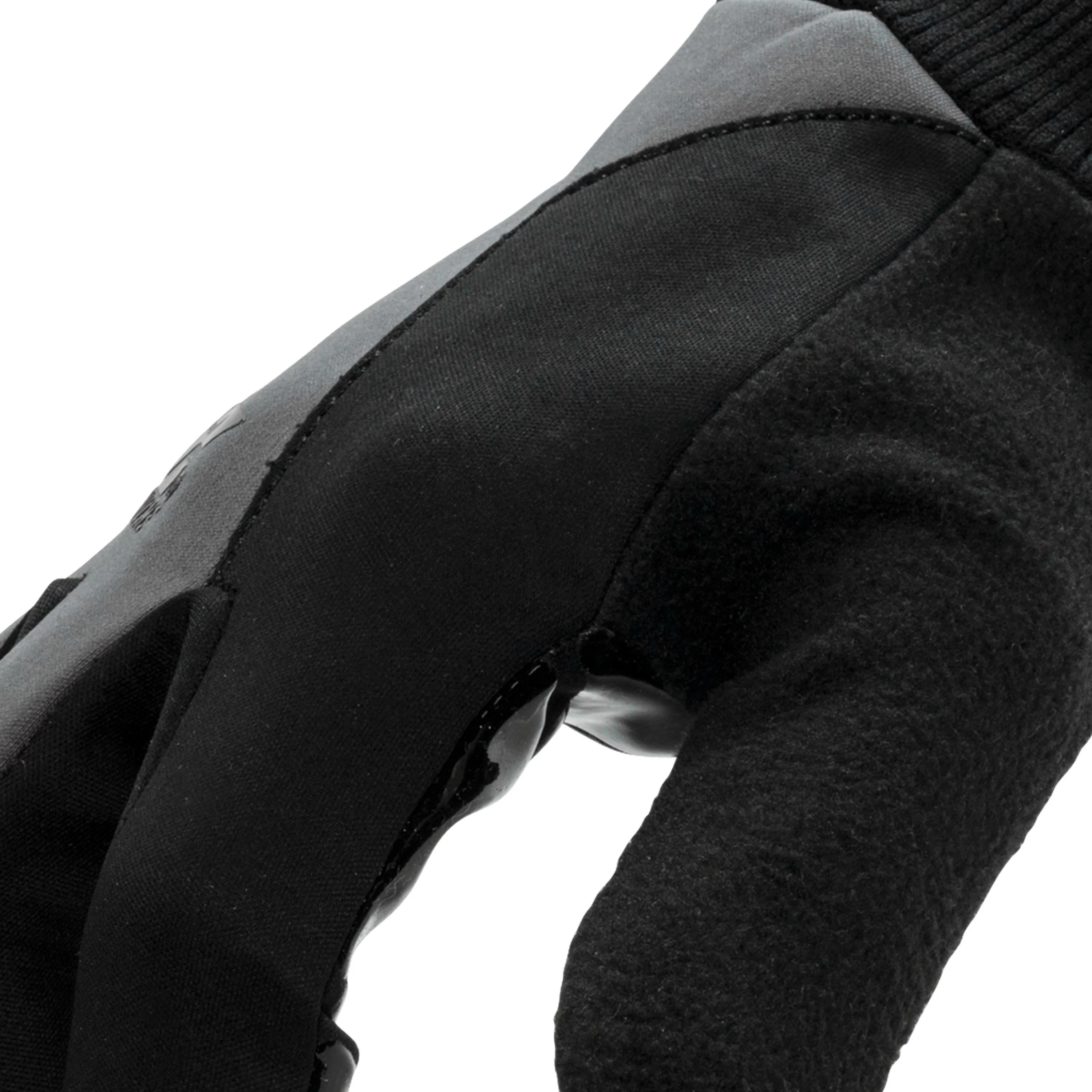 Touchscreen Compatible Silicone Palm Economy Tundra Jogger Gloves in Gray and Black - Image 5