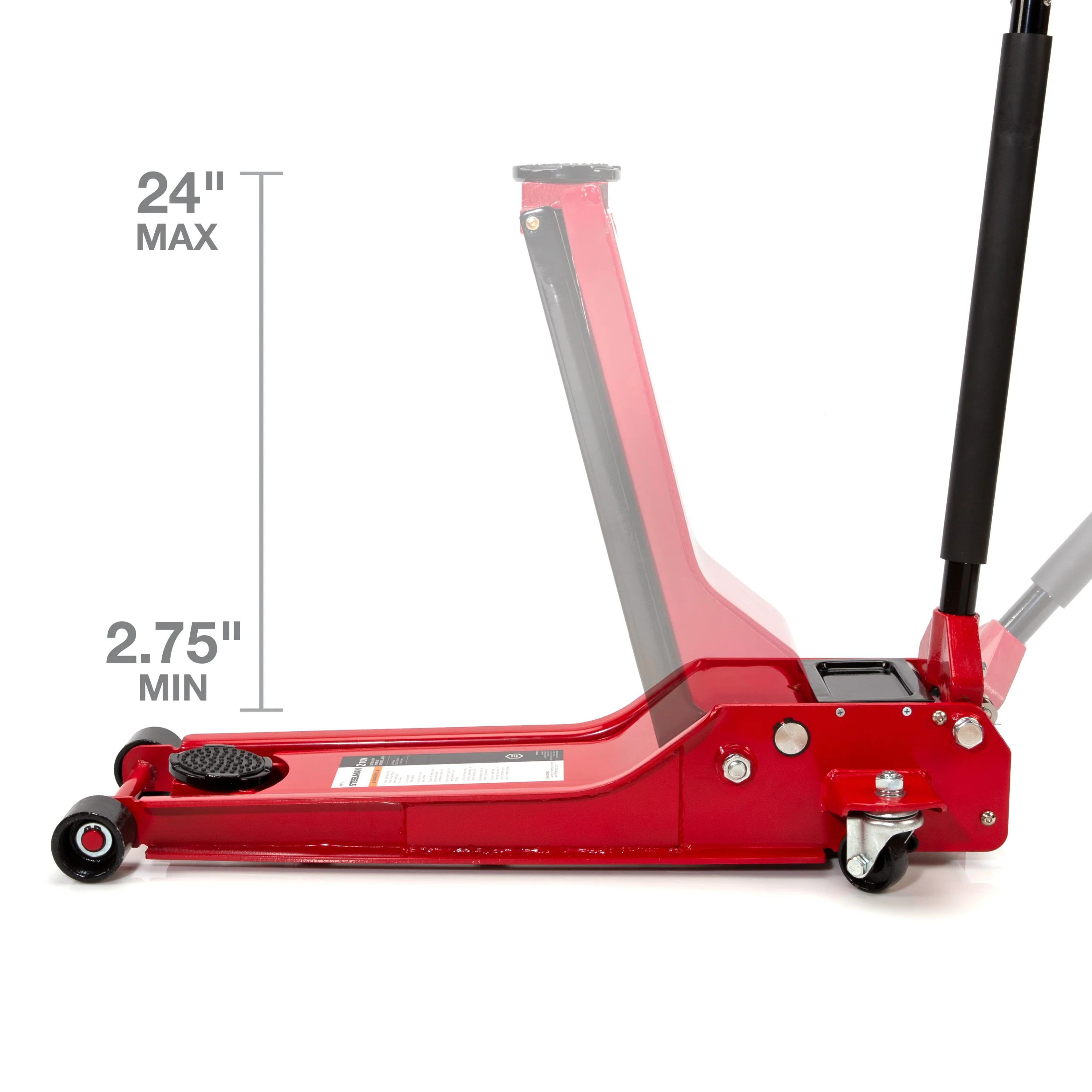 Ultra-Low Profile 2-Ton Capacity Roll-Around Hydraulic Service Jack - Image 4