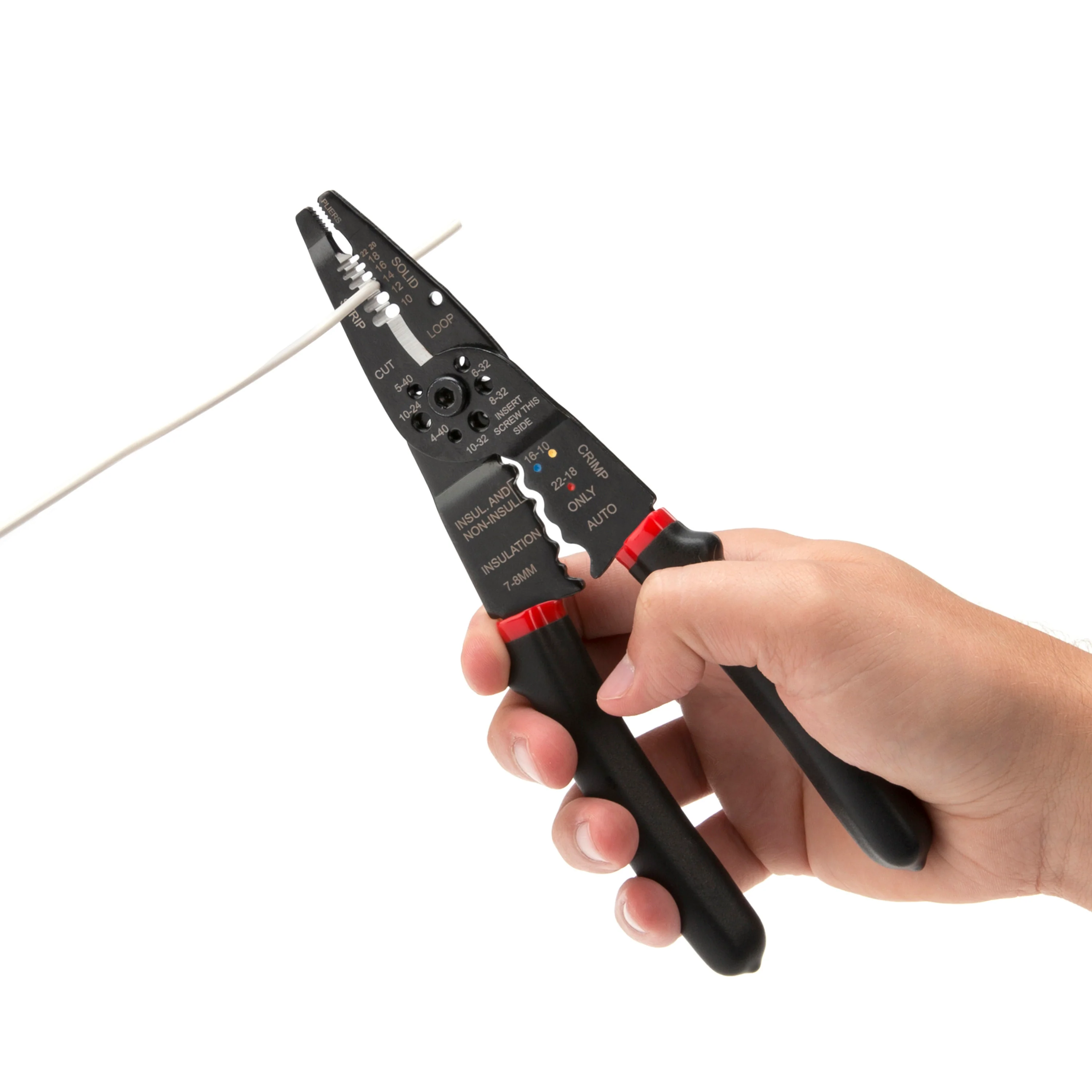 Universal Wire Stripper / Cutter / Crimper, 8-Inch - Image 2