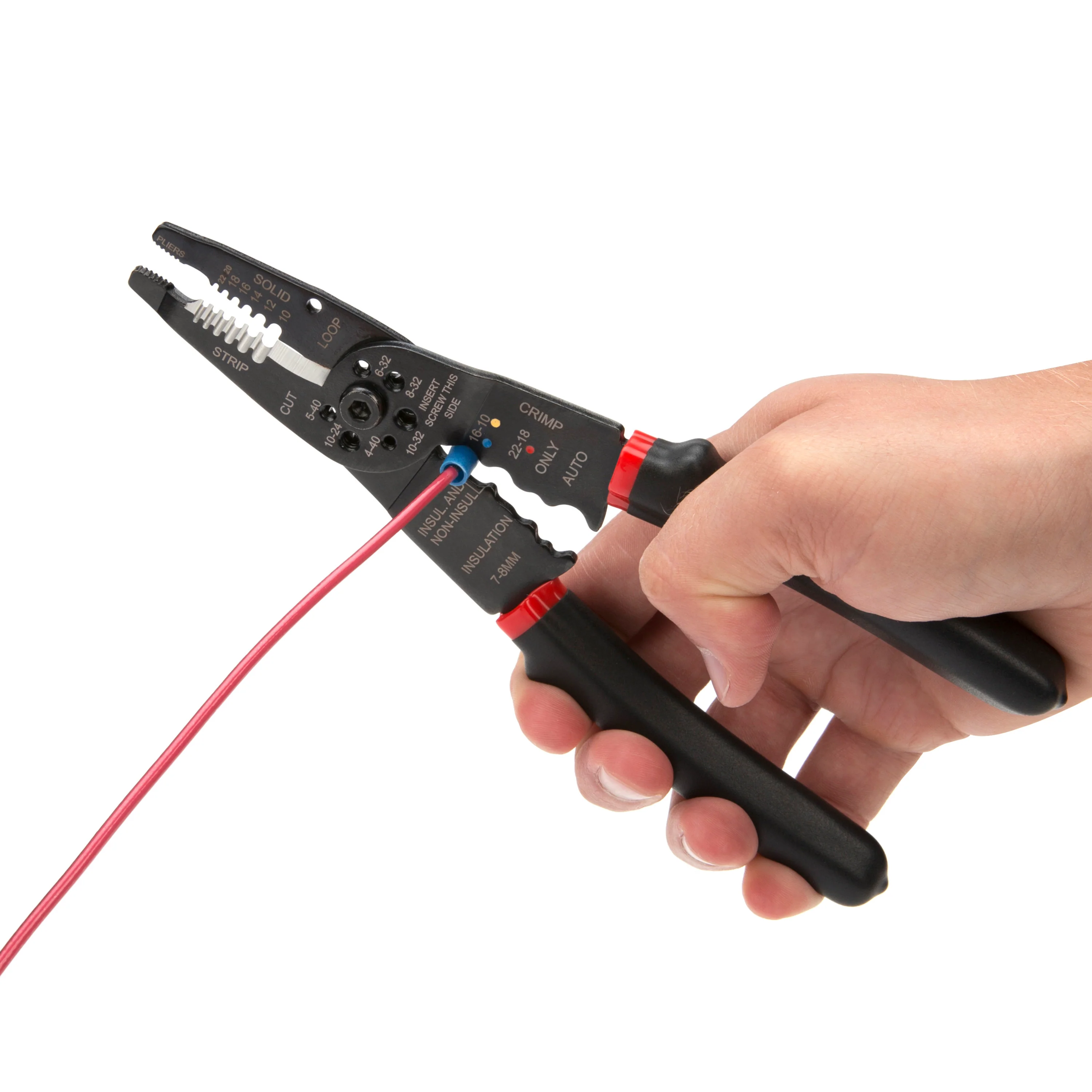 Universal Wire Stripper / Cutter / Crimper, 8-Inch - Image 4
