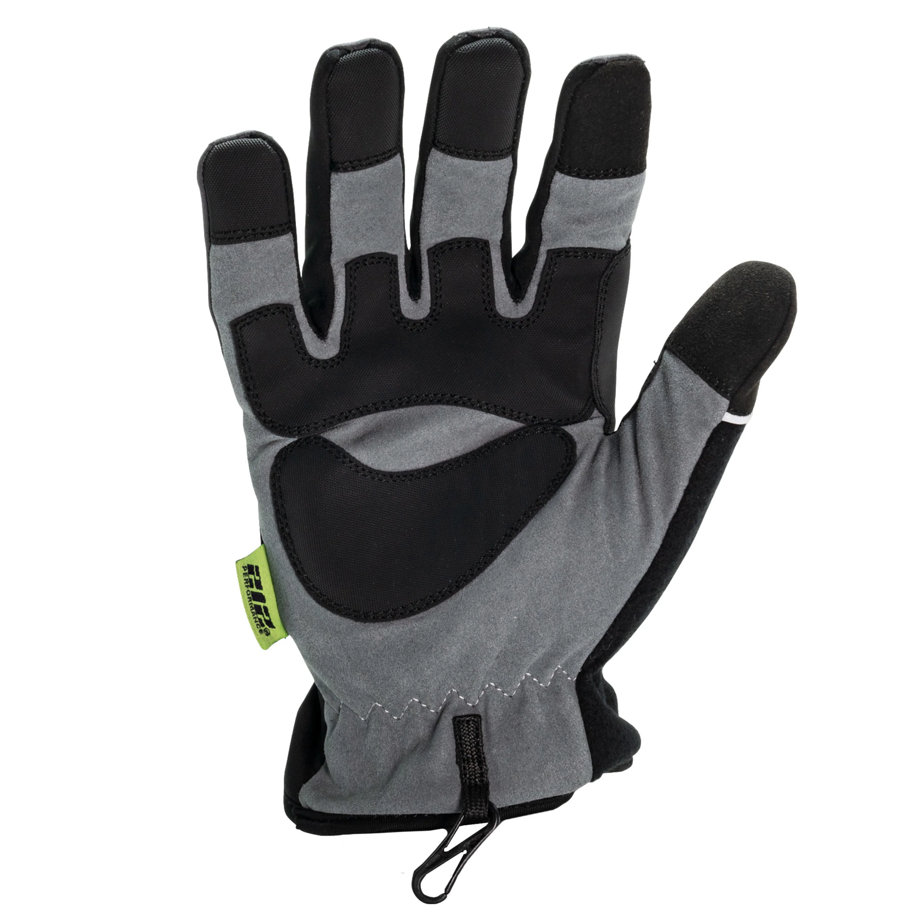Waterproof Fleece Lined Tundra Touchscreen Screen Gloves in Gray and Black - Image 4
