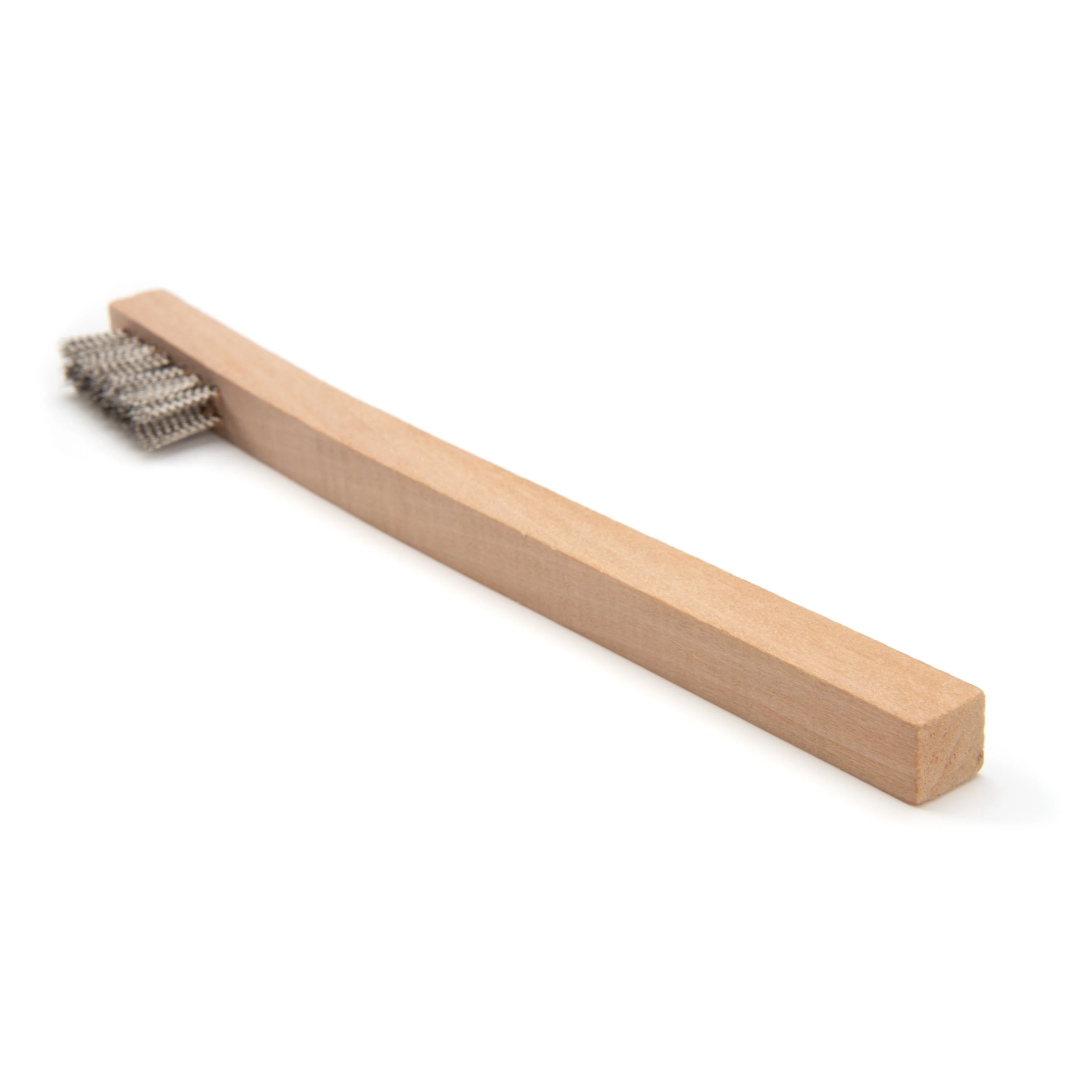 Stainless Steel 1200 Bristle Count Wire Brush with Wood Handle, 10-Pack - Image 4