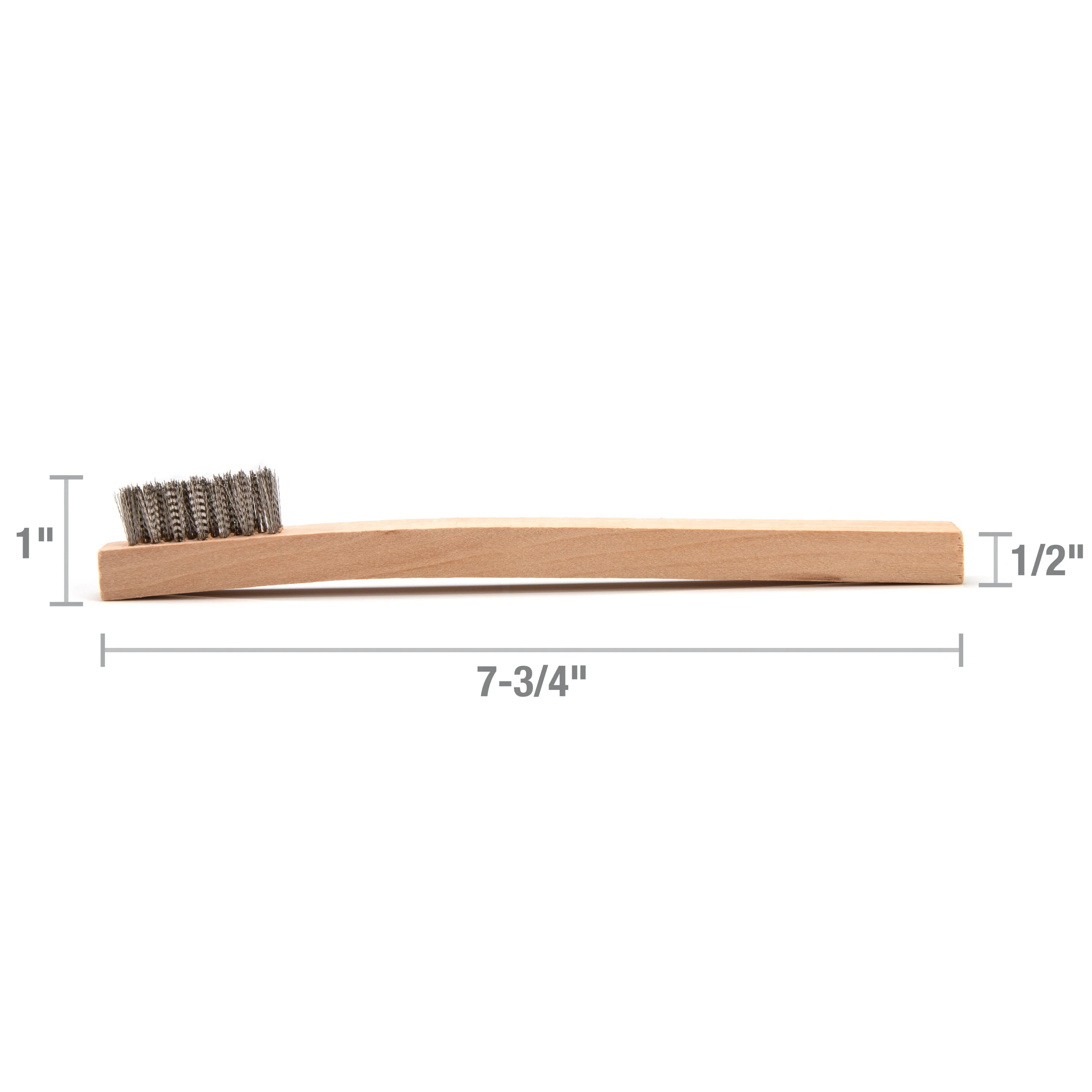Stainless Steel 1200 Bristle Count Wire Brush with Wood Handle, 10-Pack - Image 5
